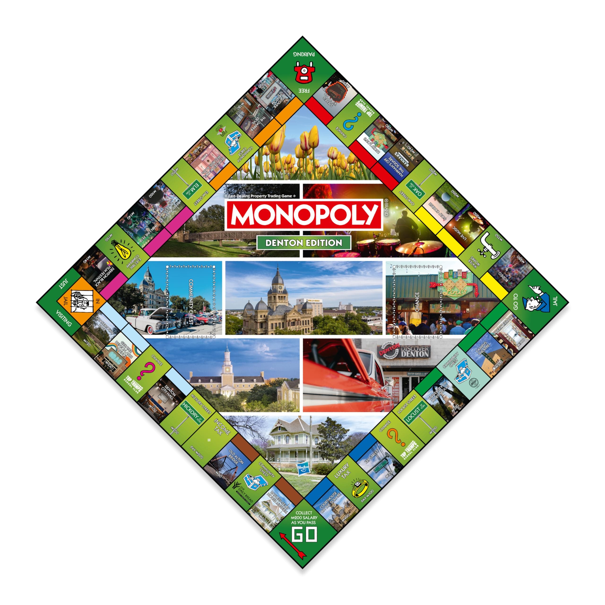 Denton TX Monopoly Board Game 2-6 Players Family Kids Adults Game Night - Thumbnail 9