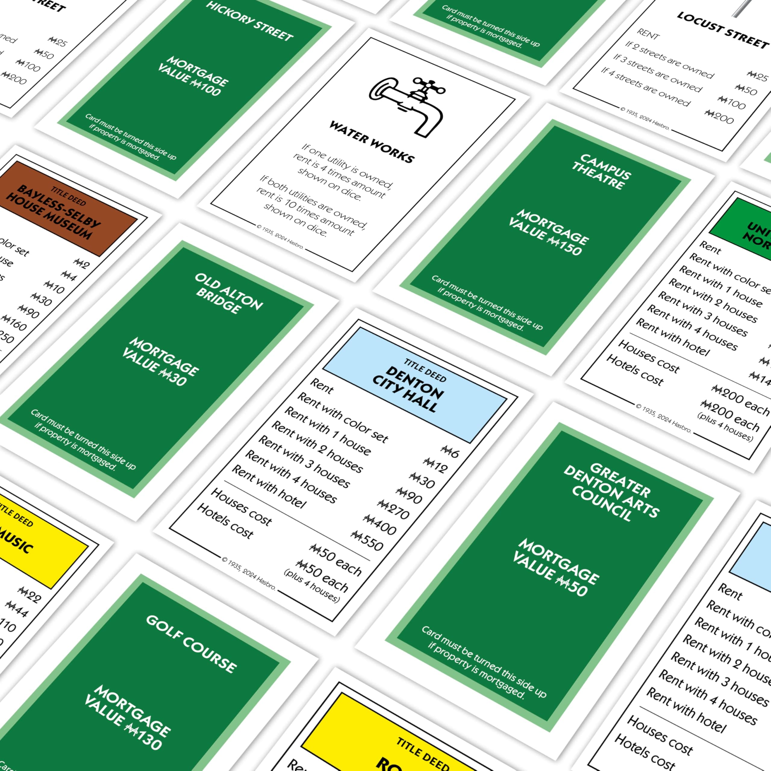 Denton TX Monopoly Board Game 2-6 Players Family Kids Adults Game Night - Thumbnail 8