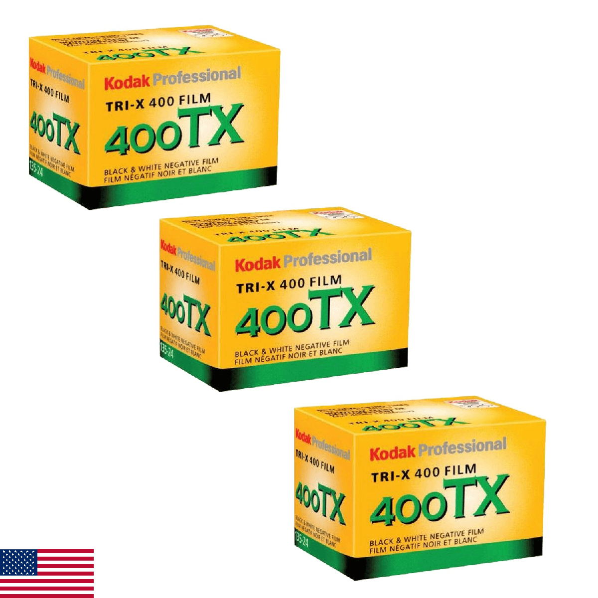 Kodak Tri-X 400TX Professional Black & White Film ISO 400 35mm 24 Exposures 3 Pa - Image 1