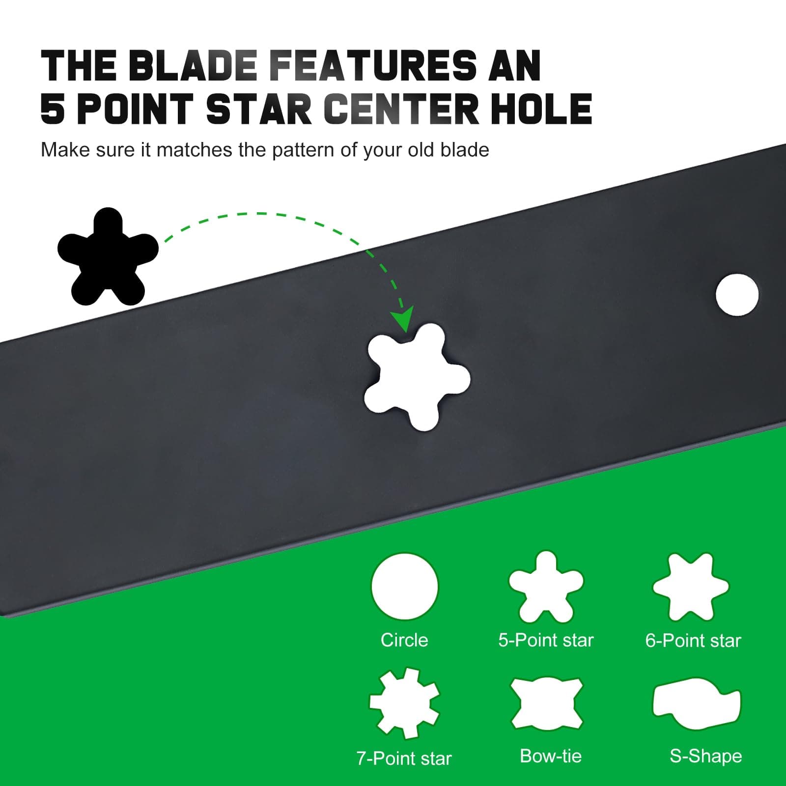 Grasscool Z254F 54" High-Lift Mower Blades for Husqvarna Z254 MZ54 RZ5424 RZ5426 - Thumbnail 6