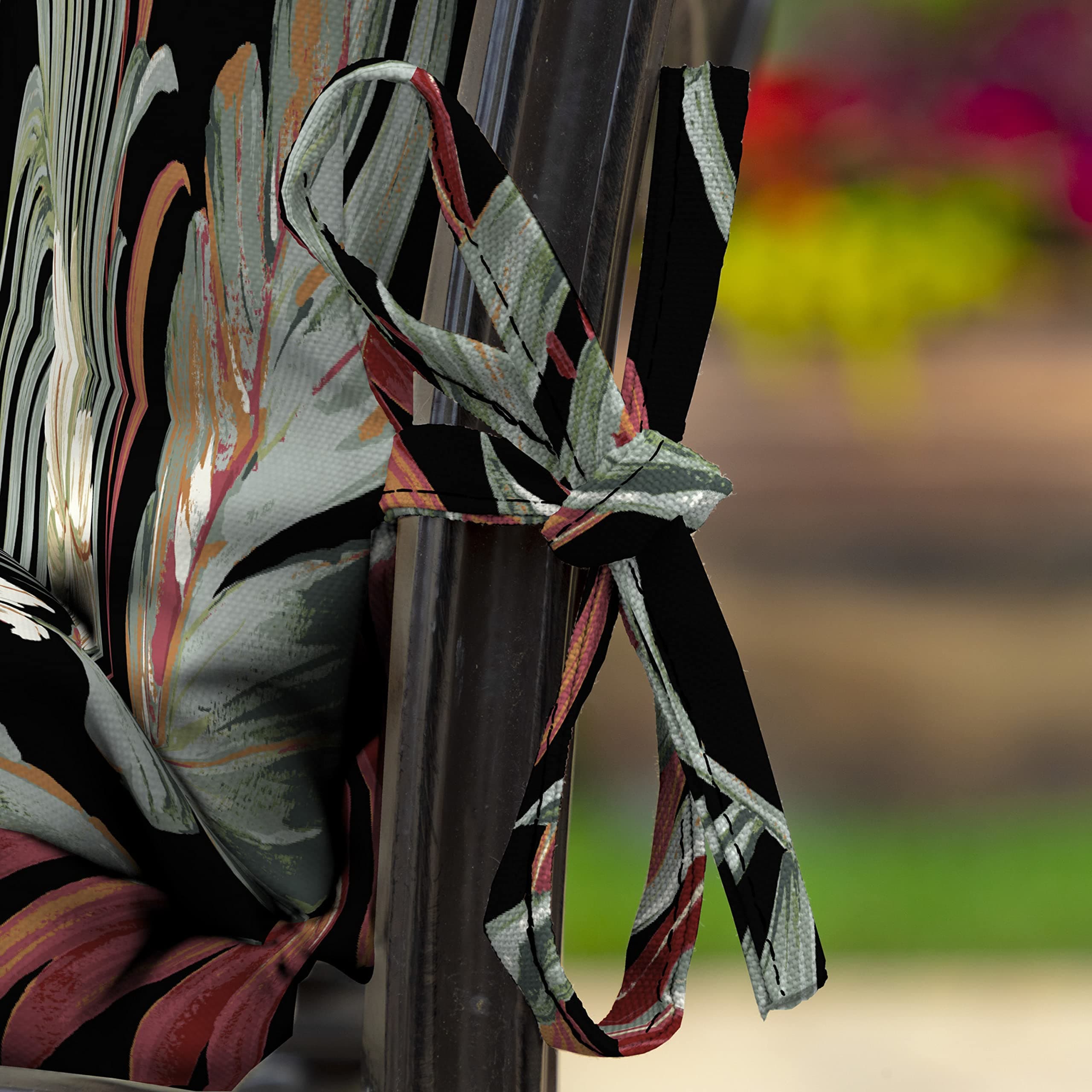 Arden Outdoor Patio Dining Chair Cushion, 20x44, Rain-Proof Seat Pad, Fade-Resis - Thumbnail 6