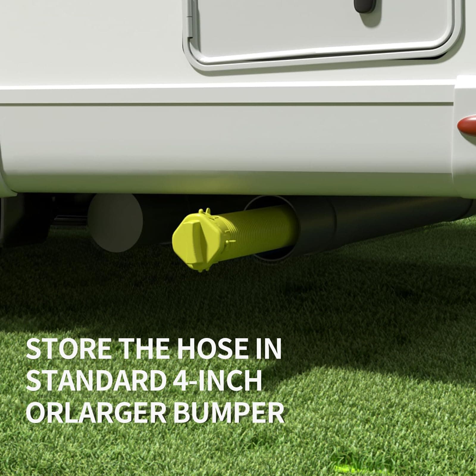 10 FT RV Sewer Hose with Swivel Fitting Upgrade TPE Technology Heavy-Duty Camper - Thumbnail 6