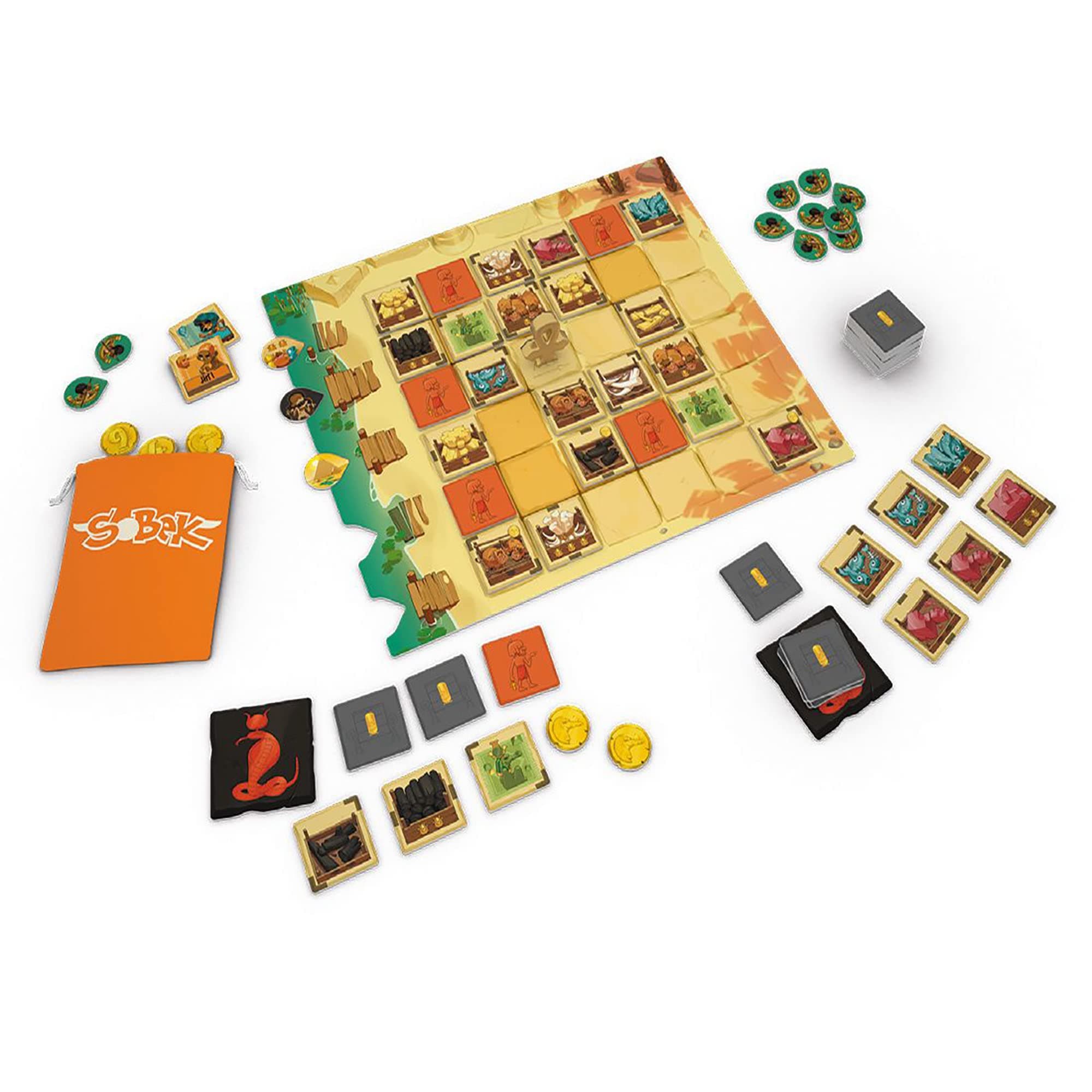 Sobek 2-Player Board Game - Strategy, Ages 10+, 20 Min Playtime, Pandasaurus - Thumbnail 3