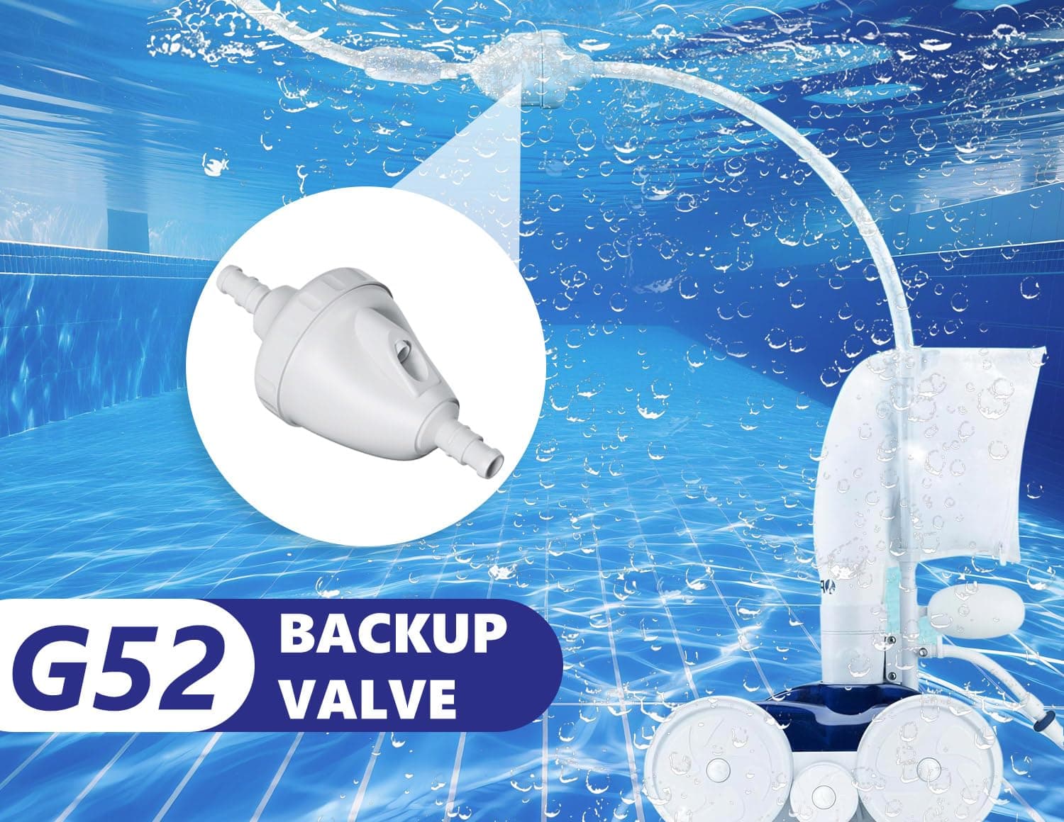 G52 Backup Valve Replacement for Polaris Pool Cleaner Parts - Thumbnail 7