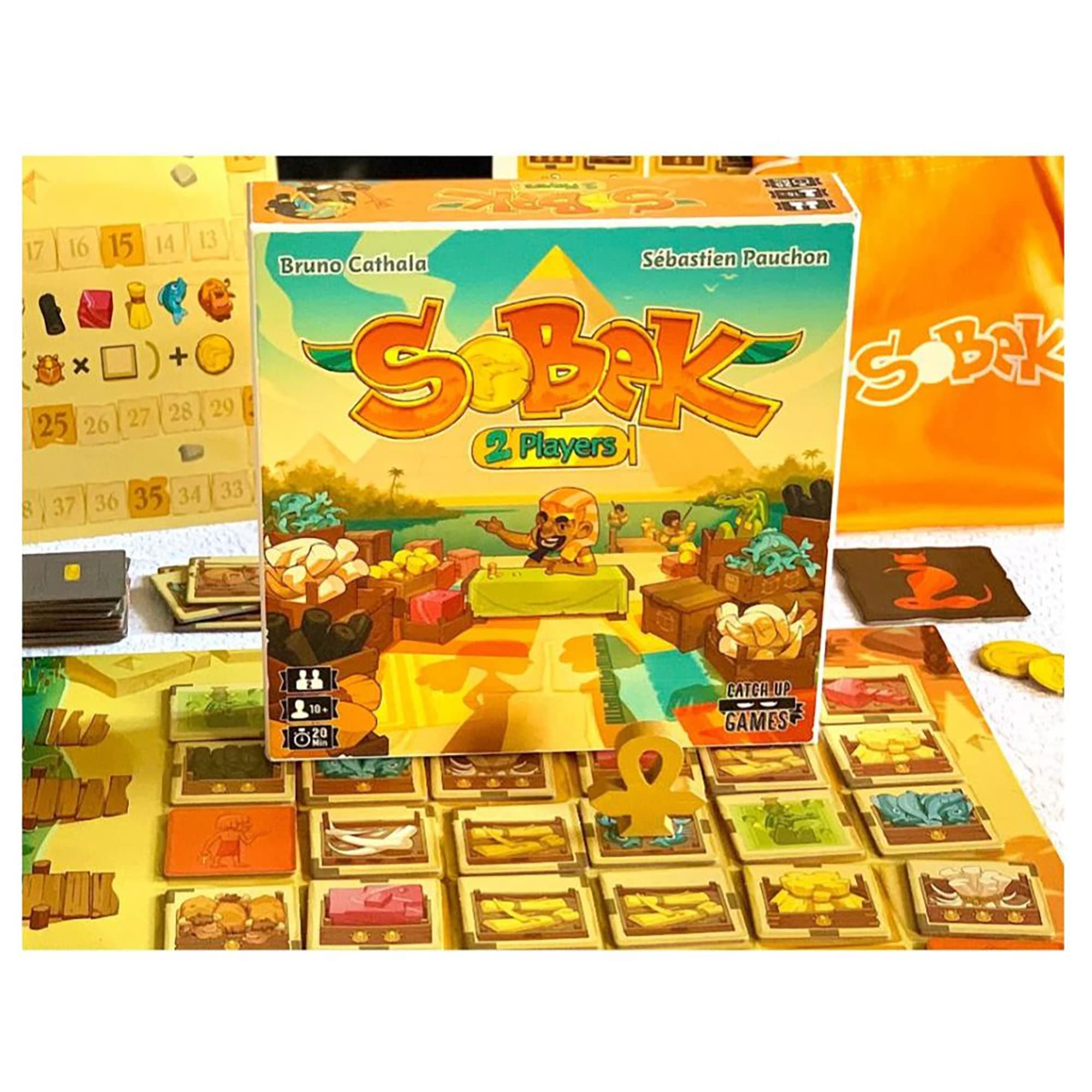 Sobek 2-Player Board Game - Strategy, Ages 10+, 20 Min Playtime, Pandasaurus - Thumbnail 2