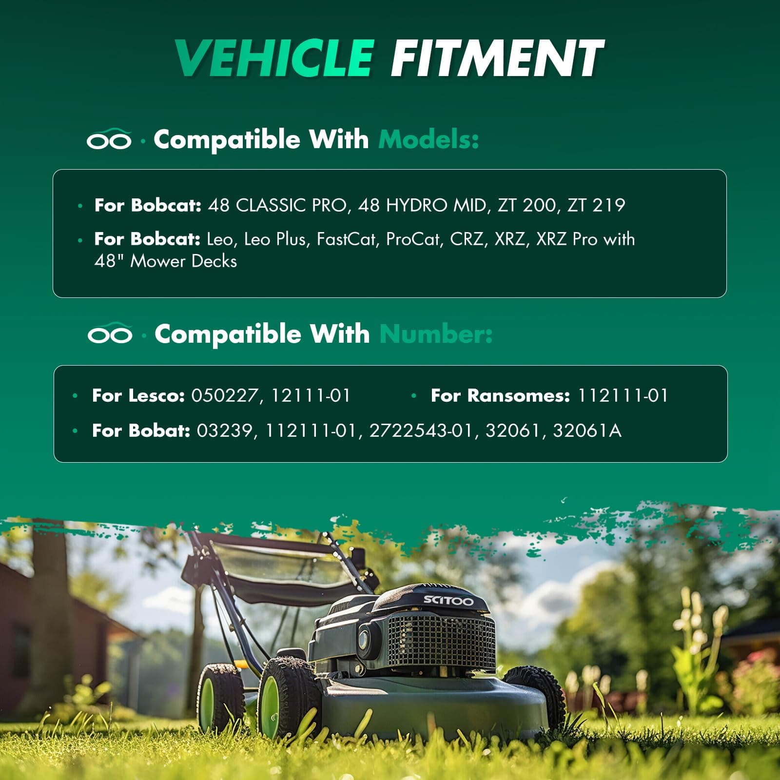 SCITOO 3 Pack Lawn Mower Blade, 48 inches Blades Compatible for Lesco 050227, 12 - Thumbnail 4