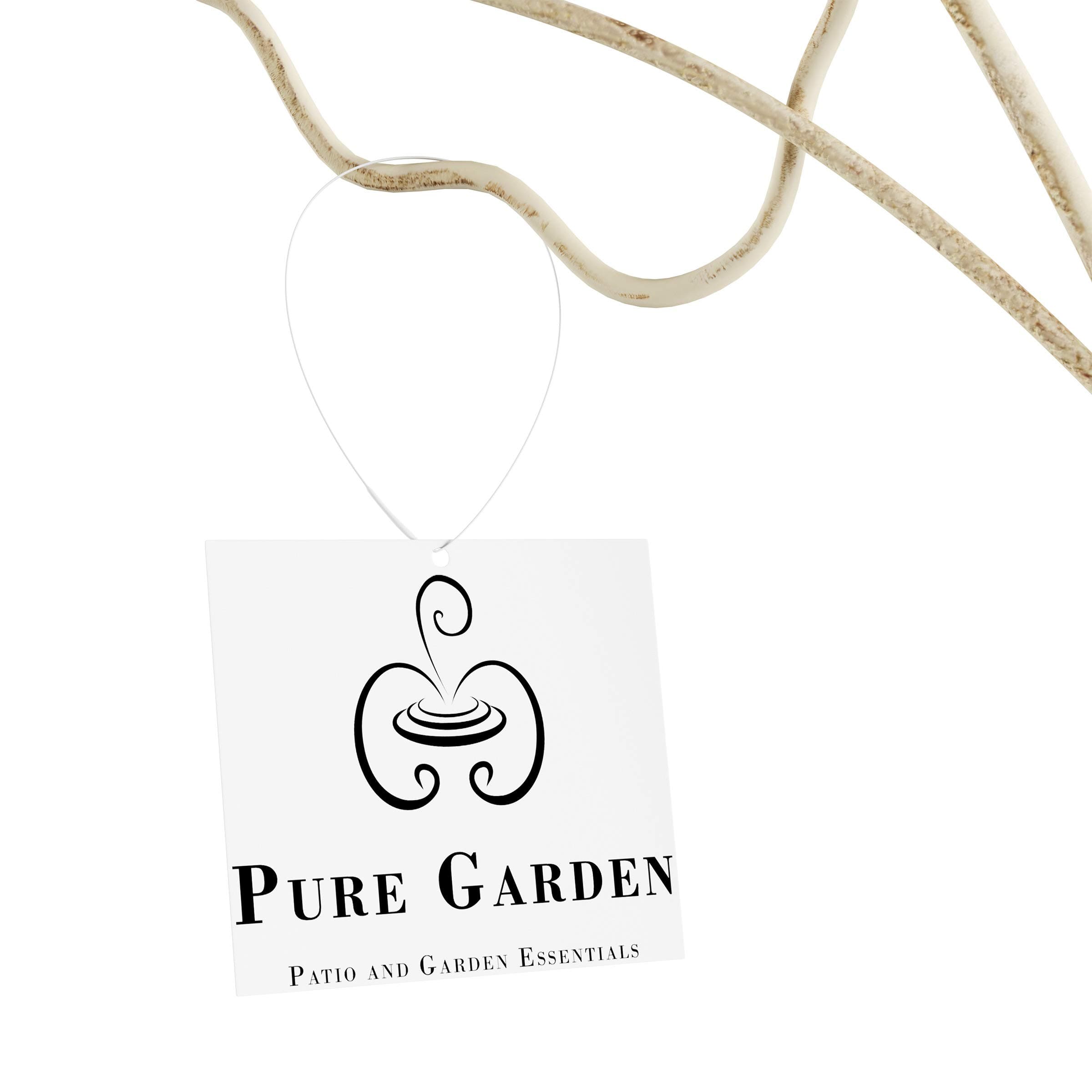 Garden Trellis-for Climbing Plants- 46-Inch White Decorative Leafy Vine & Butter - Thumbnail 5