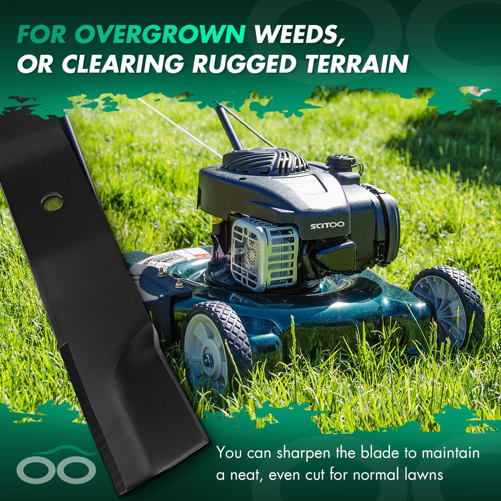 SCITOO 3 Pack Lawn Mower Blade, 48 inches Blades Compatible for Lesco 050227, 12 - Thumbnail 7