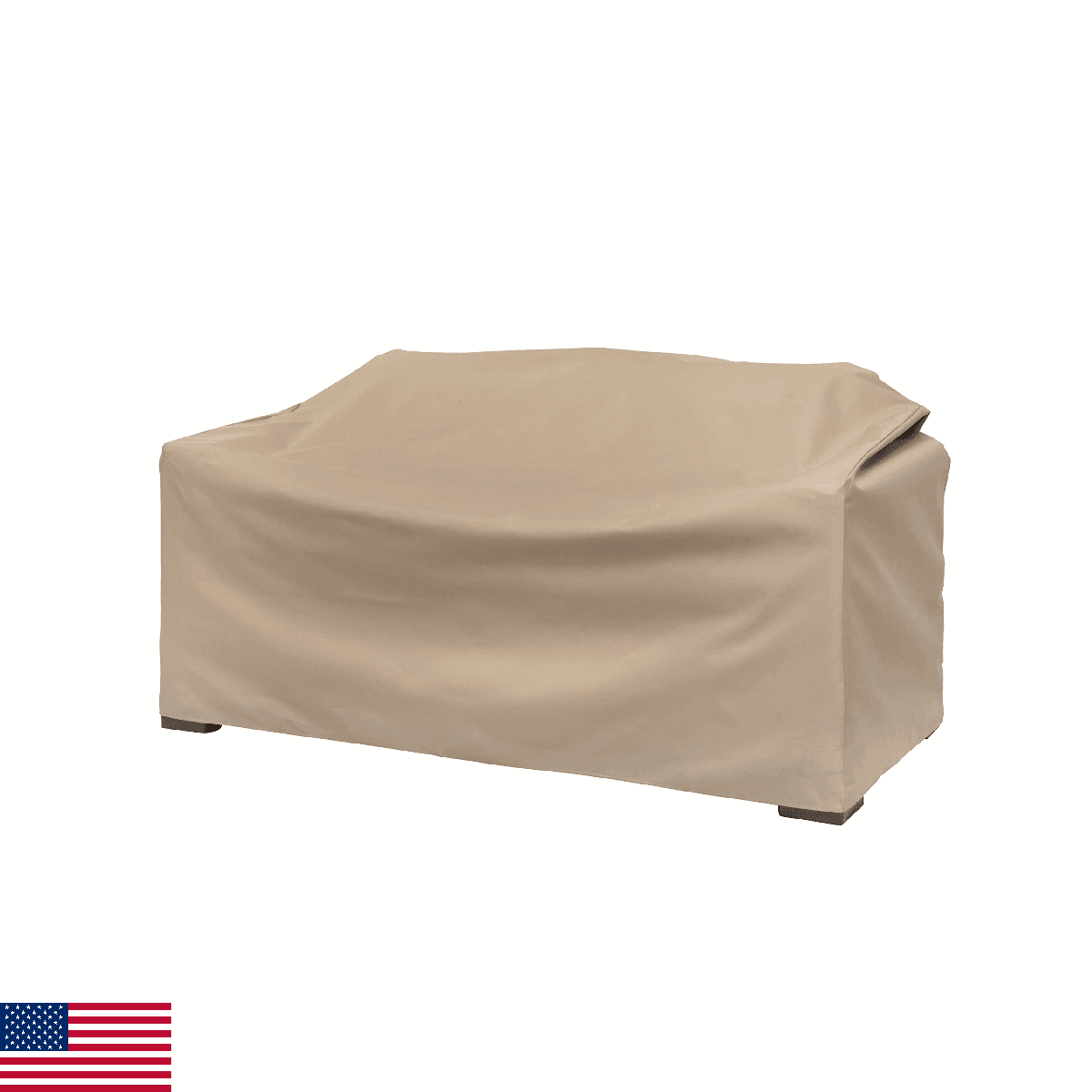 Modern Leisure Basics Patio Loveseat/Sofa Cover - Weather-Resistant Fabric - Out - Image 1