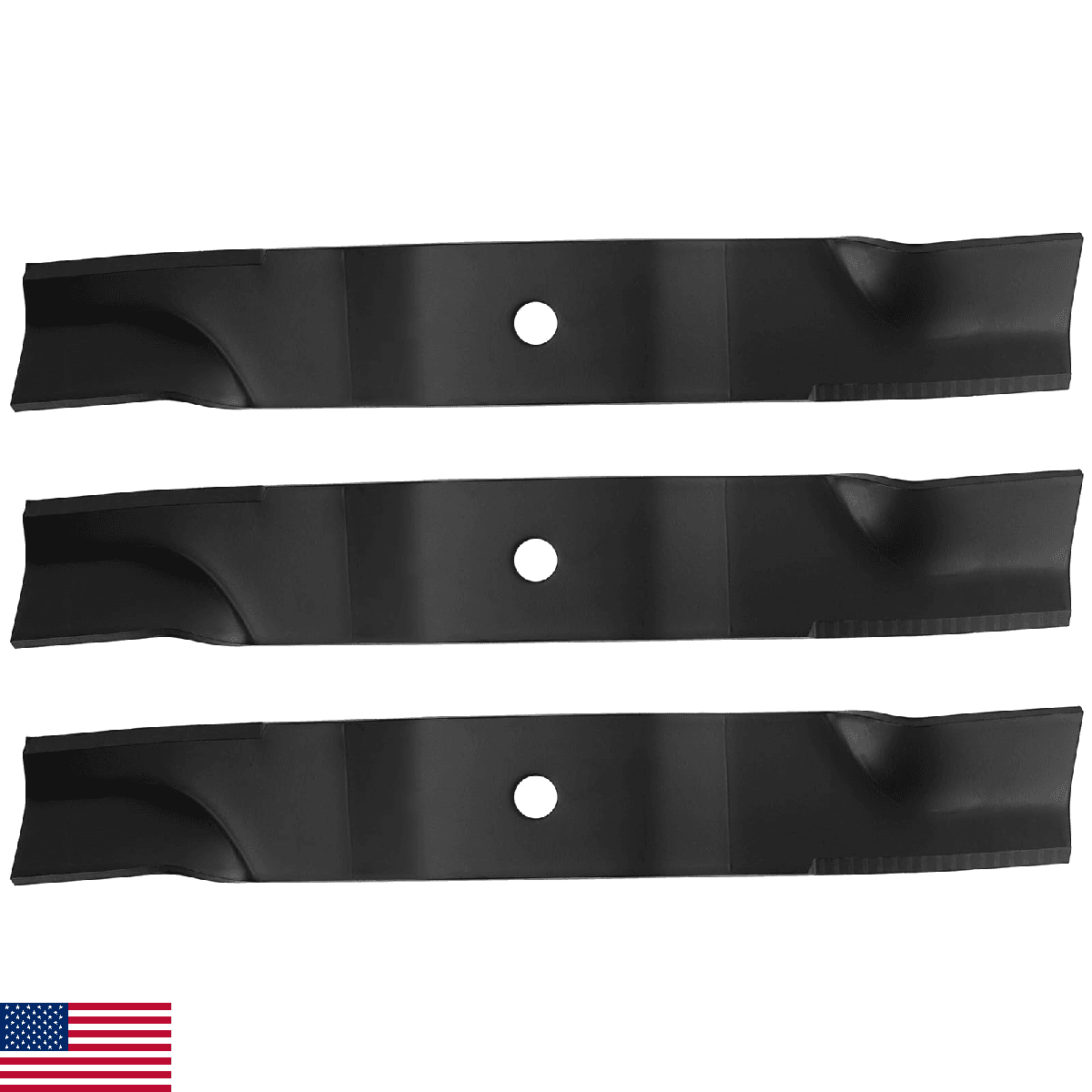 SCITOO 3 Pack Lawn Mower Blade, 48 inches Blades Compatible for Lesco 050227, 12 - Image 1
