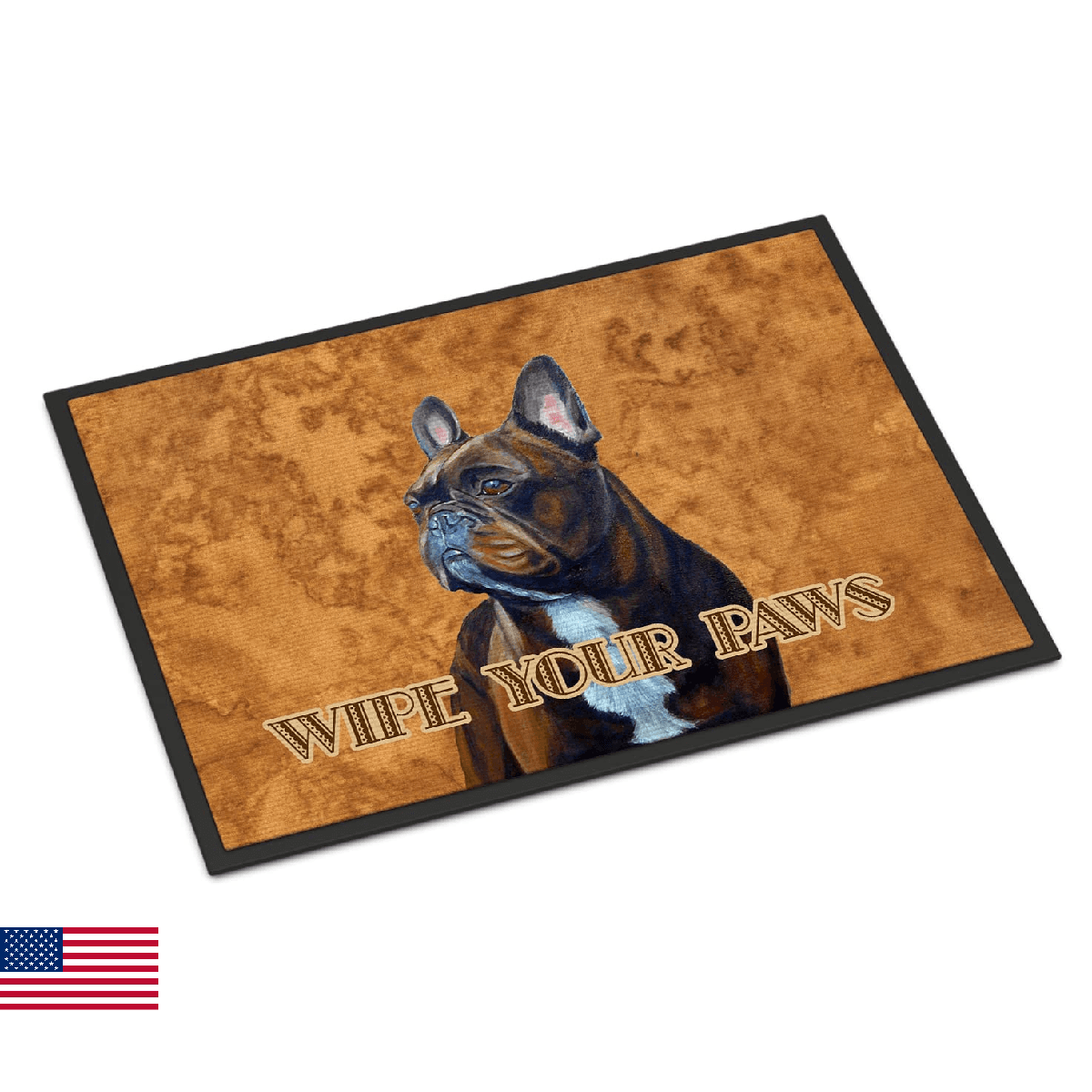 Caroline's Treasures LH9455MAT French Bulldog Wipe Your Paws Doormat 18x27 Front - Image 1