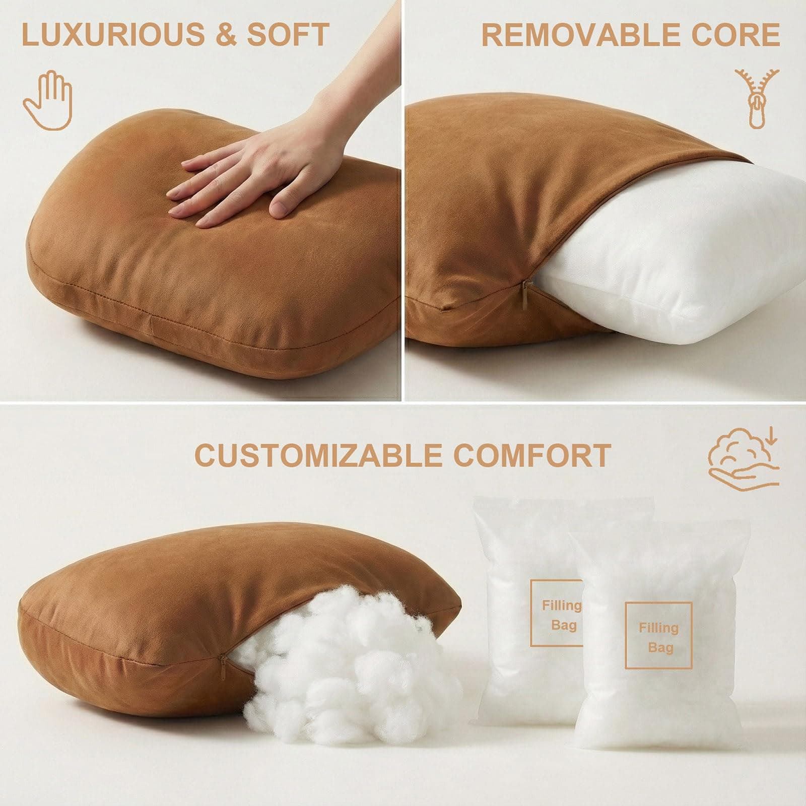 WELBRIT 2PCS Car Pillow Neck Lumbar Support Leather Cushion Head Rest Elastic St - Thumbnail 8