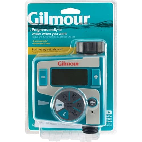 Gilmour Single Outlet Electronic Water Timer for Garden Hose, Irrigation Timer f - Thumbnail 2
