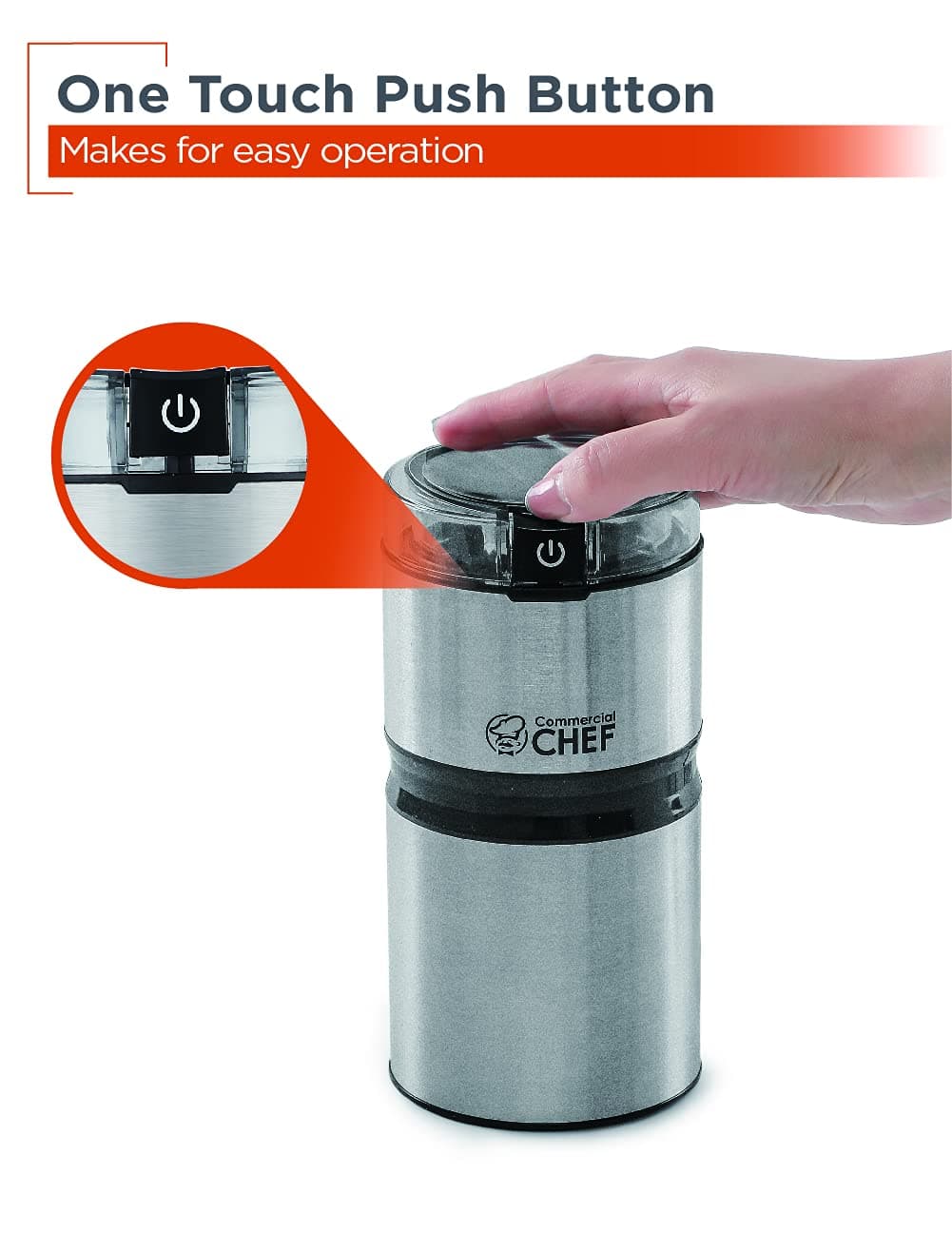 Electric Coffee Grinder Spice Grinder - Stainless Steel Blades Grinder for Coffe - Thumbnail 4