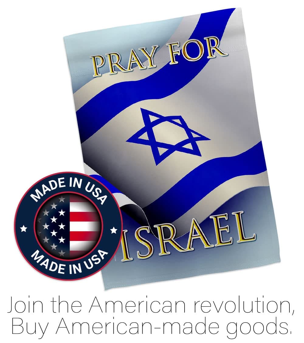 Pray for Israeli Flag Bandera de Israel Support Home House Decoration Banner Sma - Thumbnail 5
