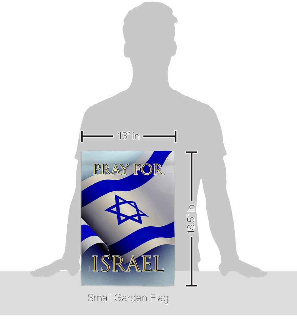 Pray for Israeli Flag Bandera de Israel Support Home House Decoration Banner Sma - Thumbnail 2