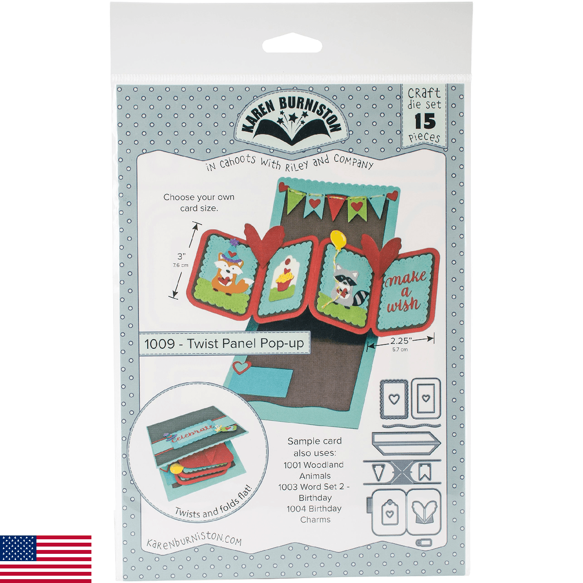 KB Riley 1009 Karen Burniston Dies-Twist Panel Pop-Up - Image 1