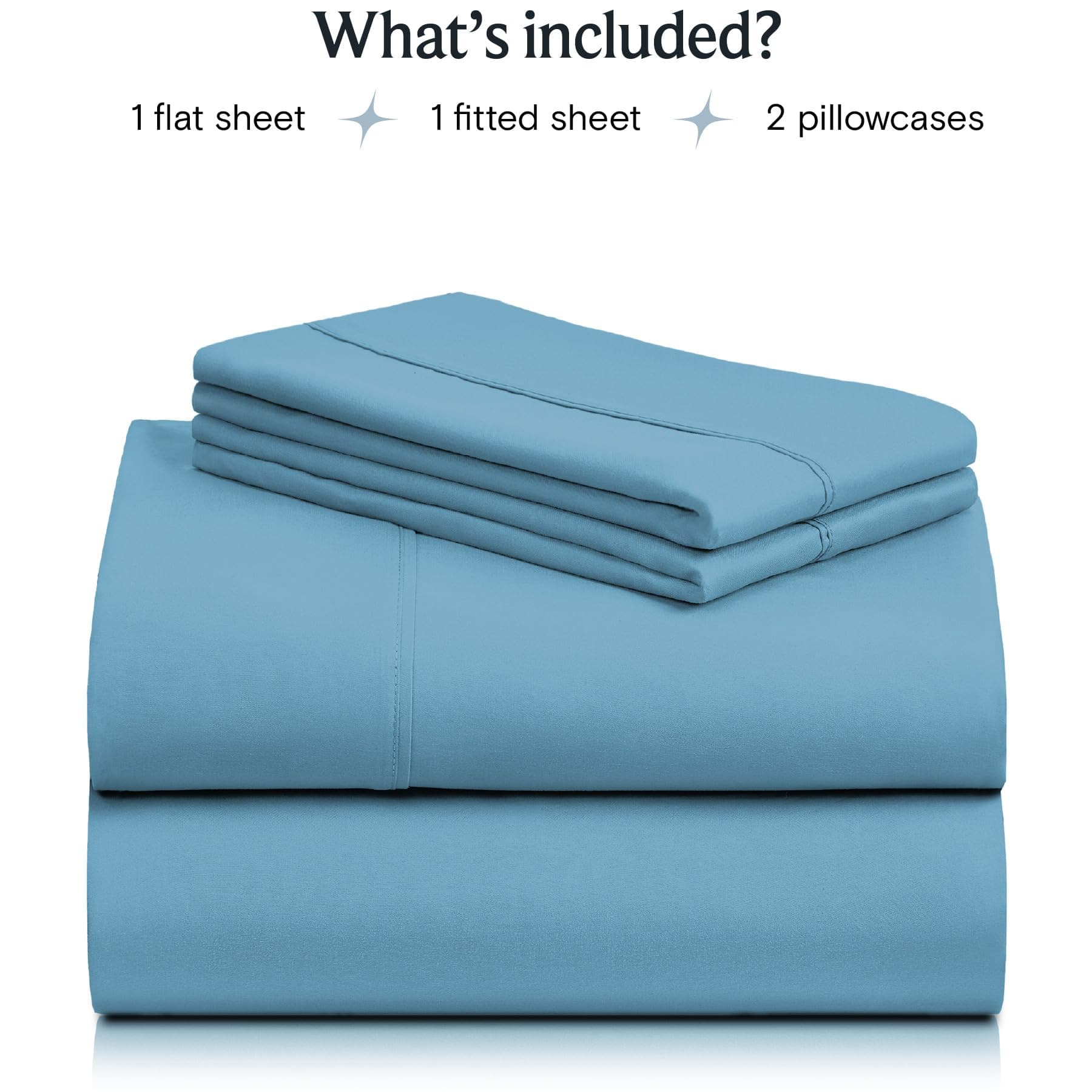 LuxClub 4 PC Queen Sheet Set, Sheets Queen Size, Deep Pockets 18" Wrinkle Free C - Thumbnail 2