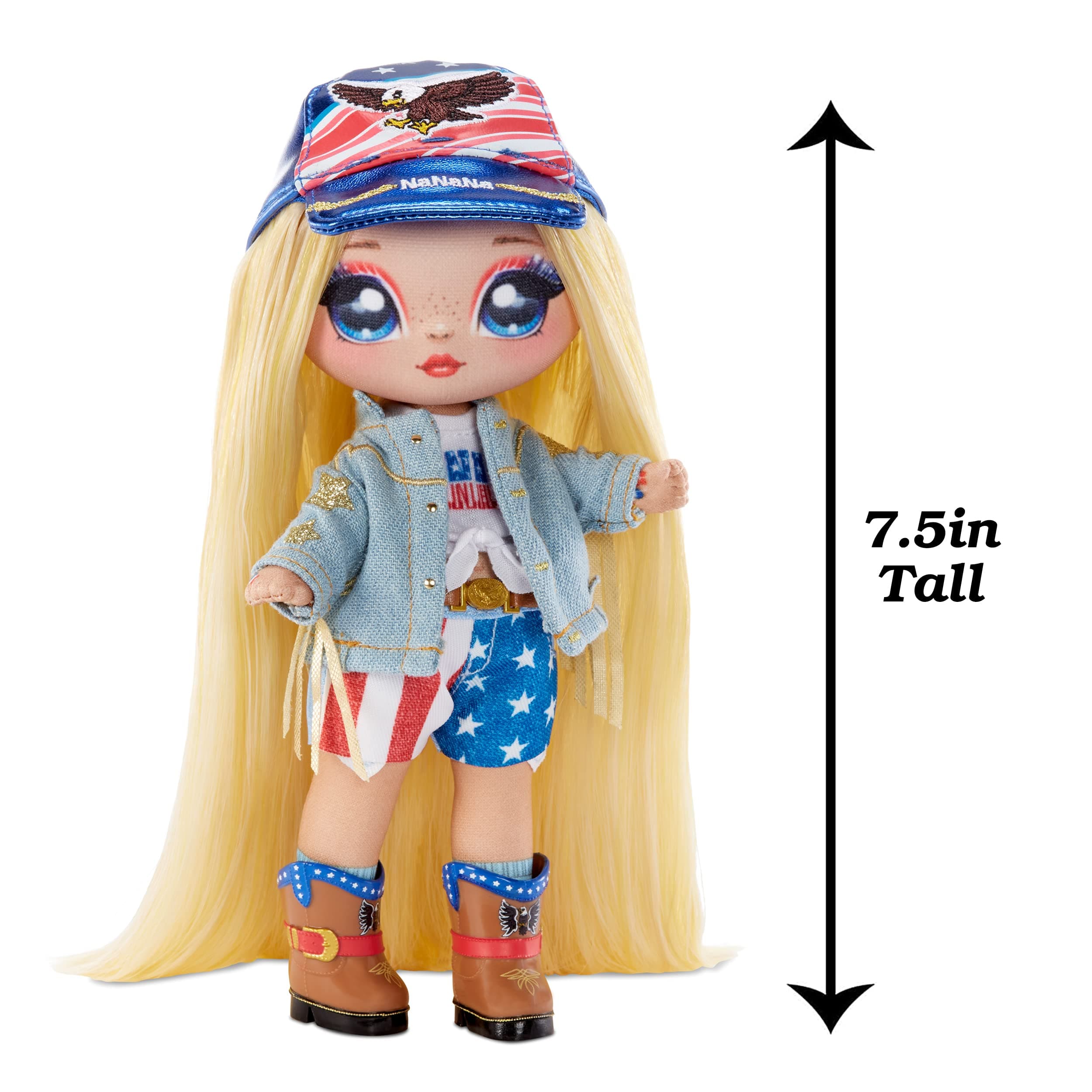 Na Na Na Surprise Glam Series 2 Erika Featherton - Patriotic Eagle-Inspired 7.5" - Thumbnail 5