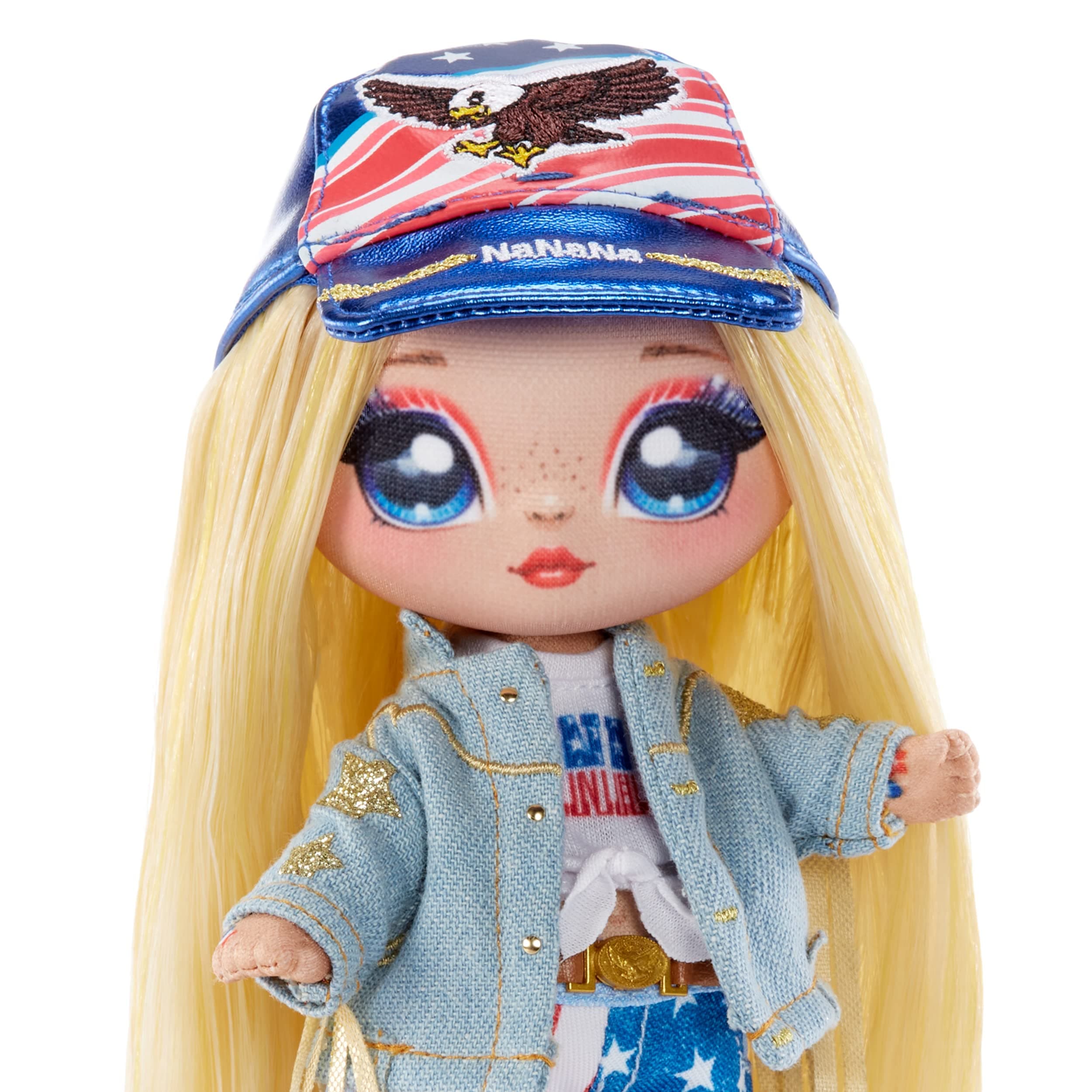 Na Na Na Surprise Glam Series 2 Erika Featherton - Patriotic Eagle-Inspired 7.5" - Thumbnail 3