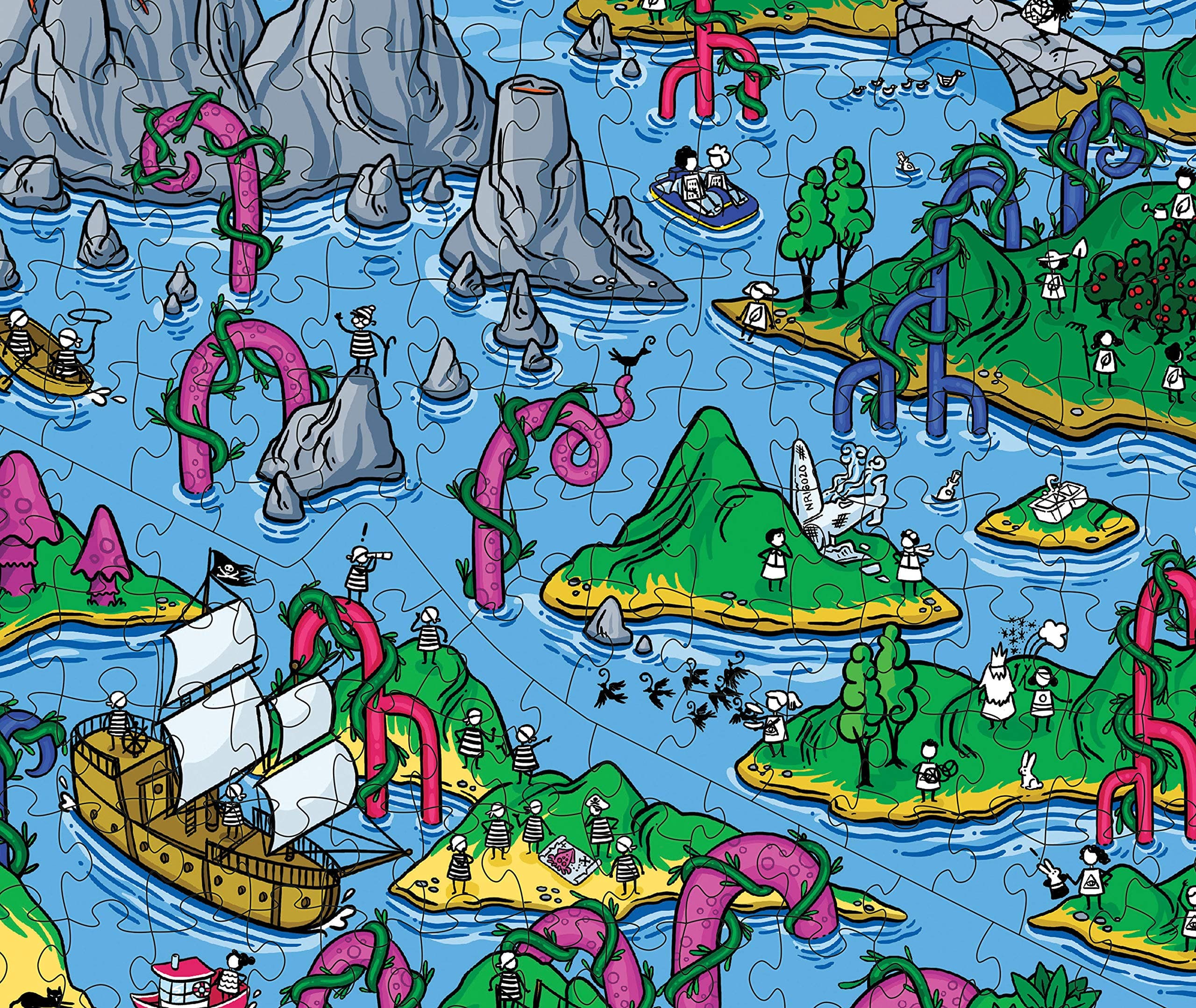 The Happy Isles • 1000-Piece Jigsaw Puzzle from The Magic Puzzle Company • Serie - Thumbnail 3