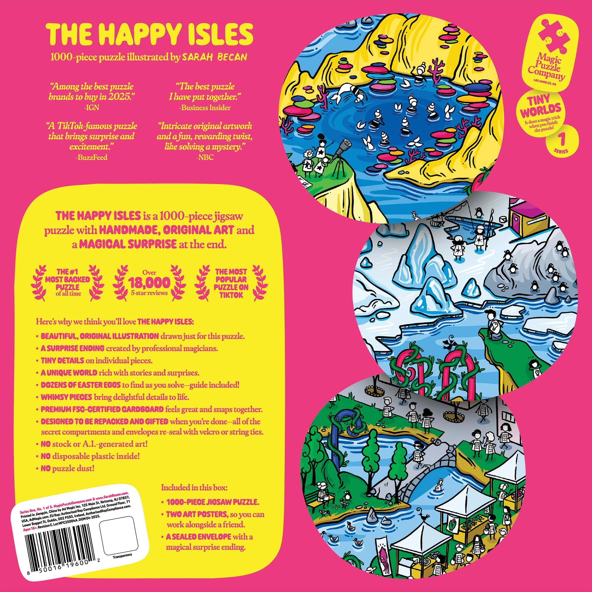 The Happy Isles • 1000-Piece Jigsaw Puzzle from The Magic Puzzle Company • Serie - Thumbnail 2