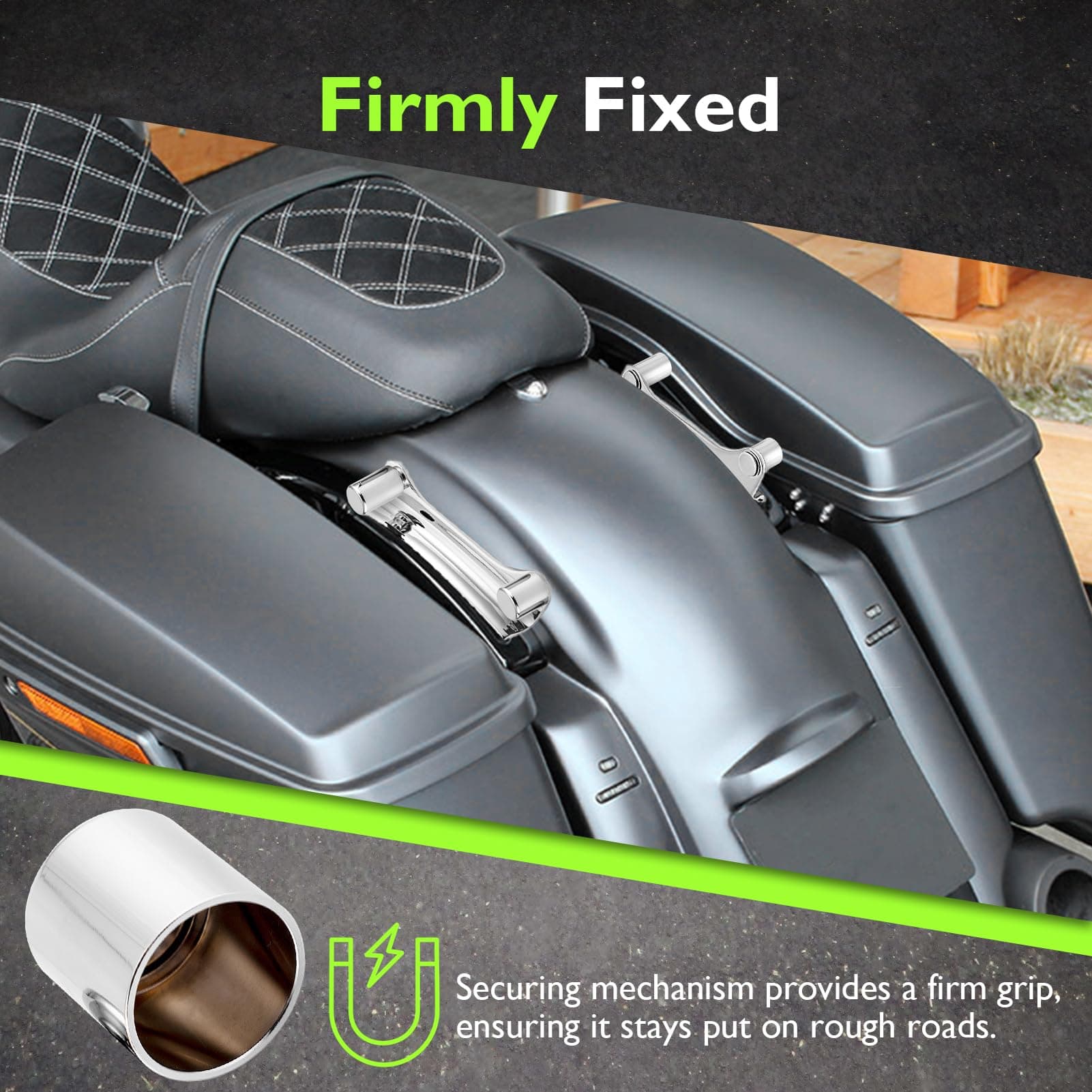 Mofun Chrome 4 Point Docking Hardware Kit with Docking Hardware Covers Kit Compa - Thumbnail 7