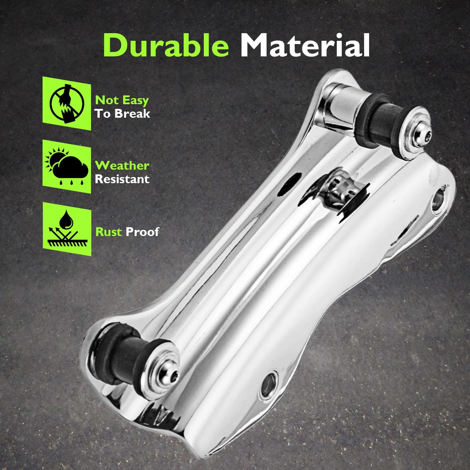 Mofun Chrome 4 Point Docking Hardware Kit with Docking Hardware Covers Kit Compa - Thumbnail 6