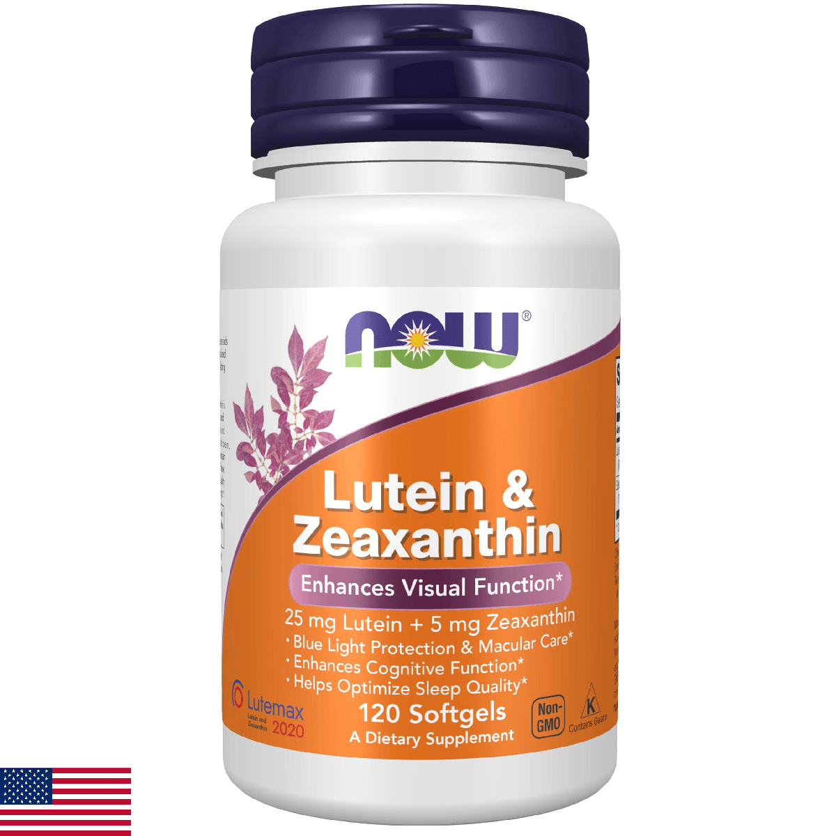 Now Supplements, Lutein & Zeaxanthin with 25 mg Lutein and 5 mg Zeaxanthin, 120 - Image 1