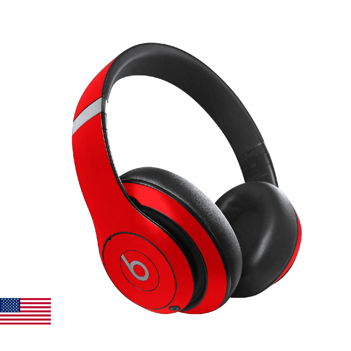 MightySkins Skin Compatible with Beats Studio Pro - Solid Red | Protective, Dura - Image 1