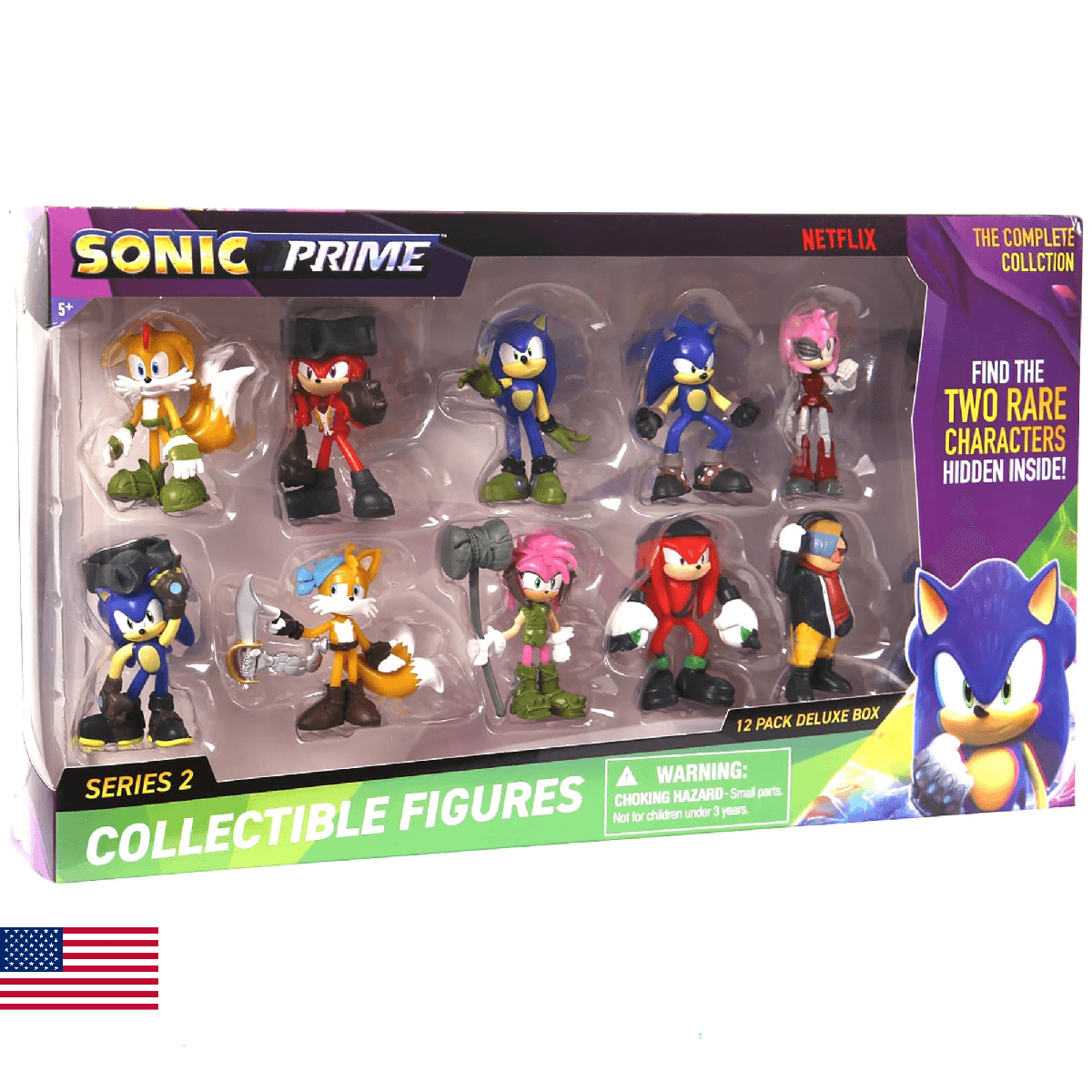 Sonic Prime: Deluxe Box V2-12 Pack Collectible Figures - 2.5" Characters, Includ - Image 1