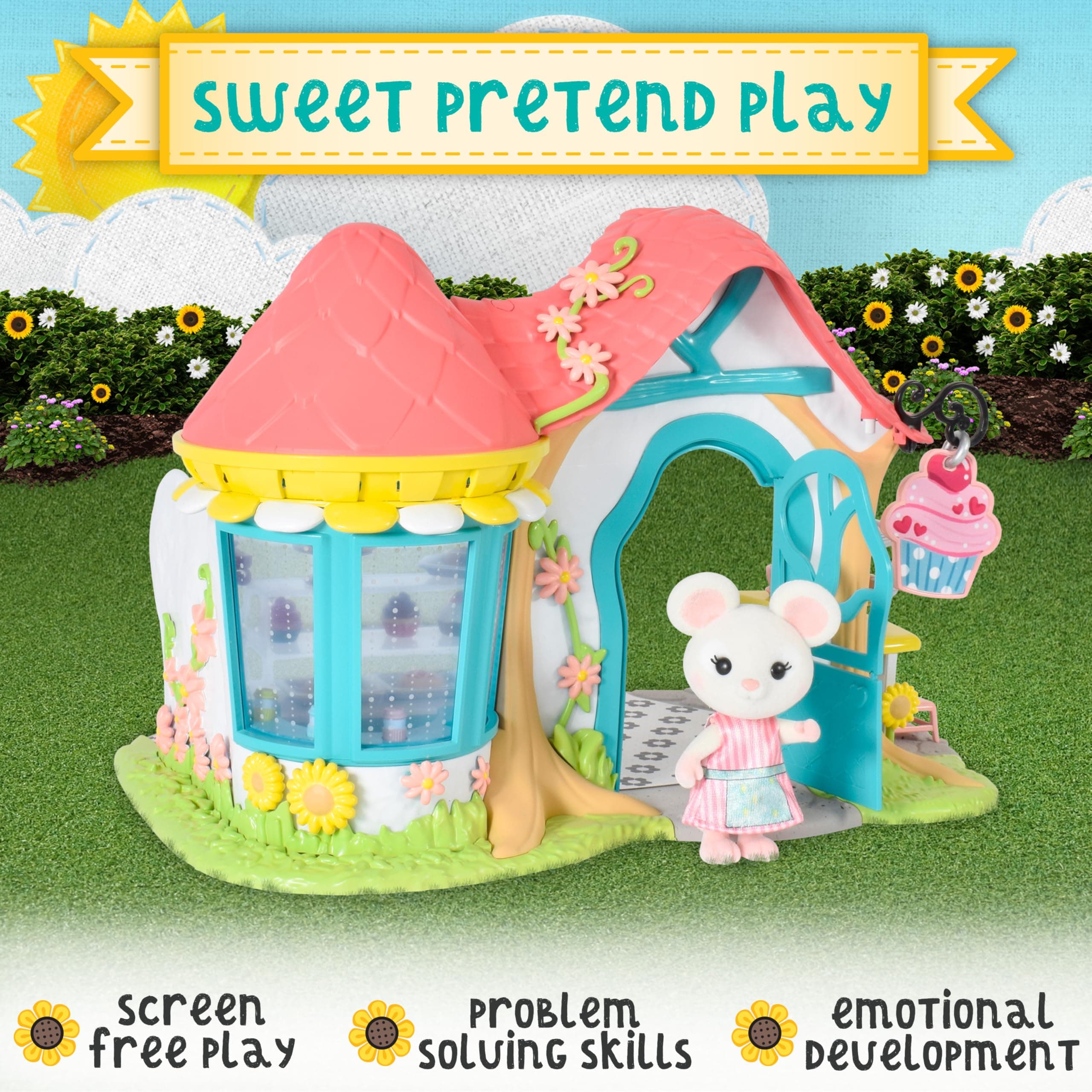 Honey Bee Acres Pastry Shop Complete Set Miniature Doll Figures 35 Pieces Ages 3 - Thumbnail 5