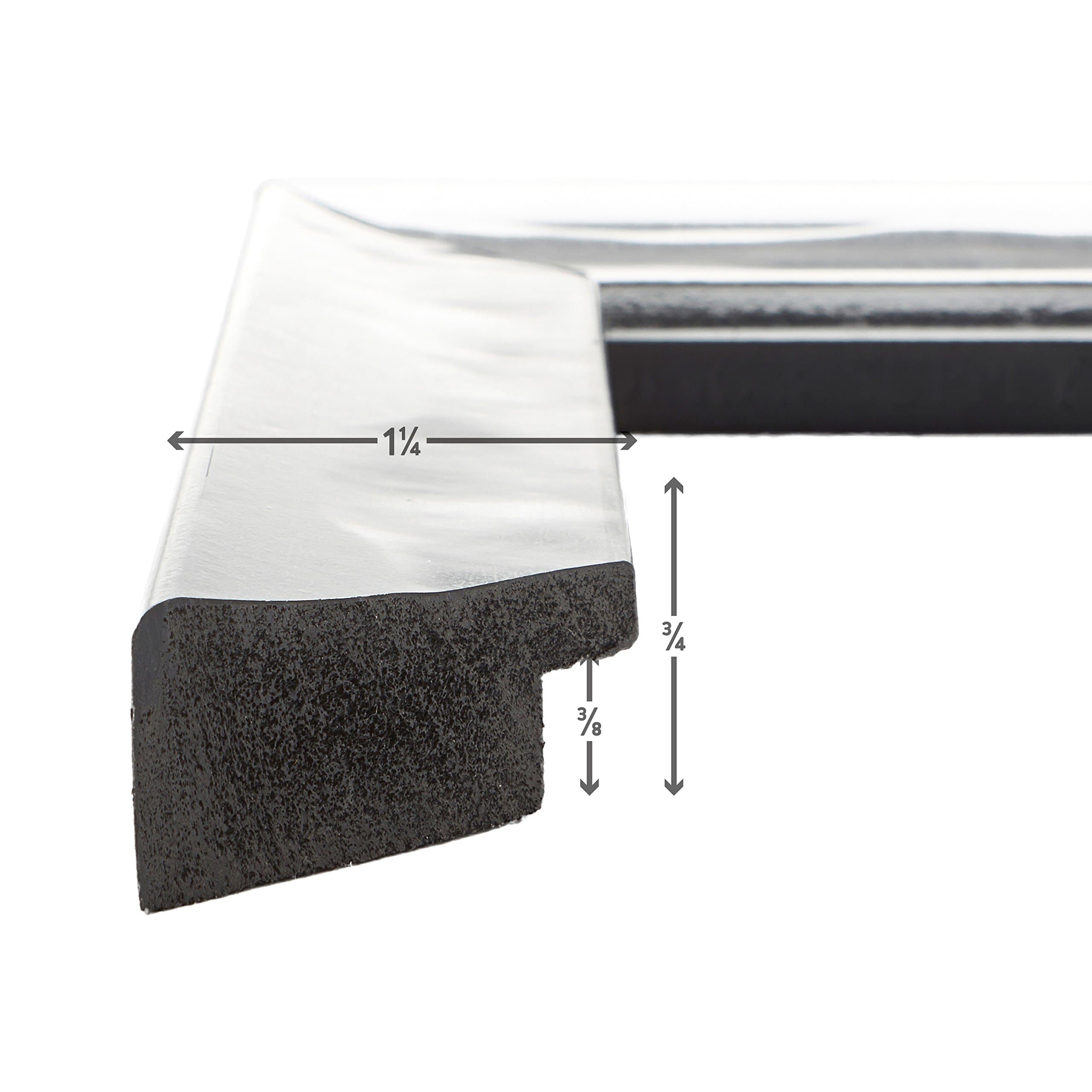 Craig Frames 7742 Allure Picture Frame, 10" x 13", French Silver - Thumbnail 4