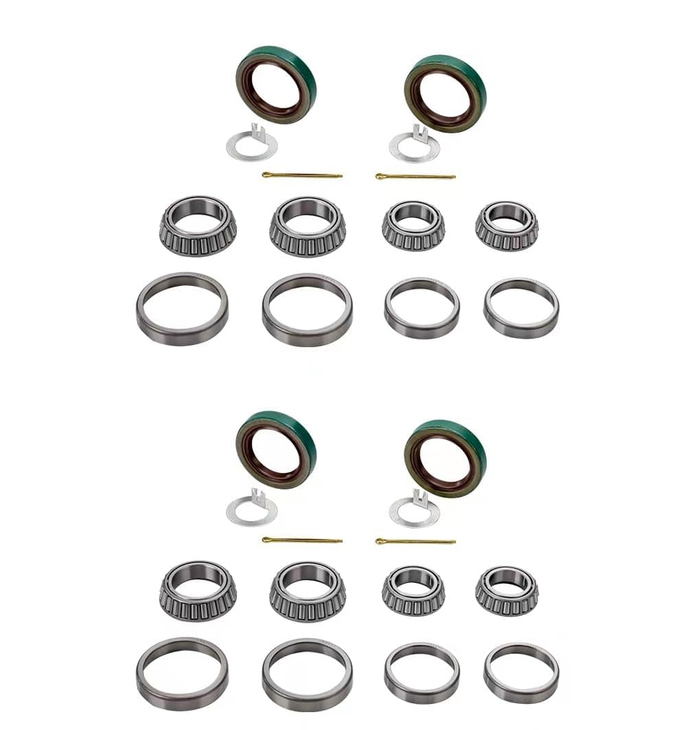 Trailer Axle Bearings Kit L68149 L44649 for 3500 lbs Axle 1-3/8" to 1-1/16" 4PK - Image 1