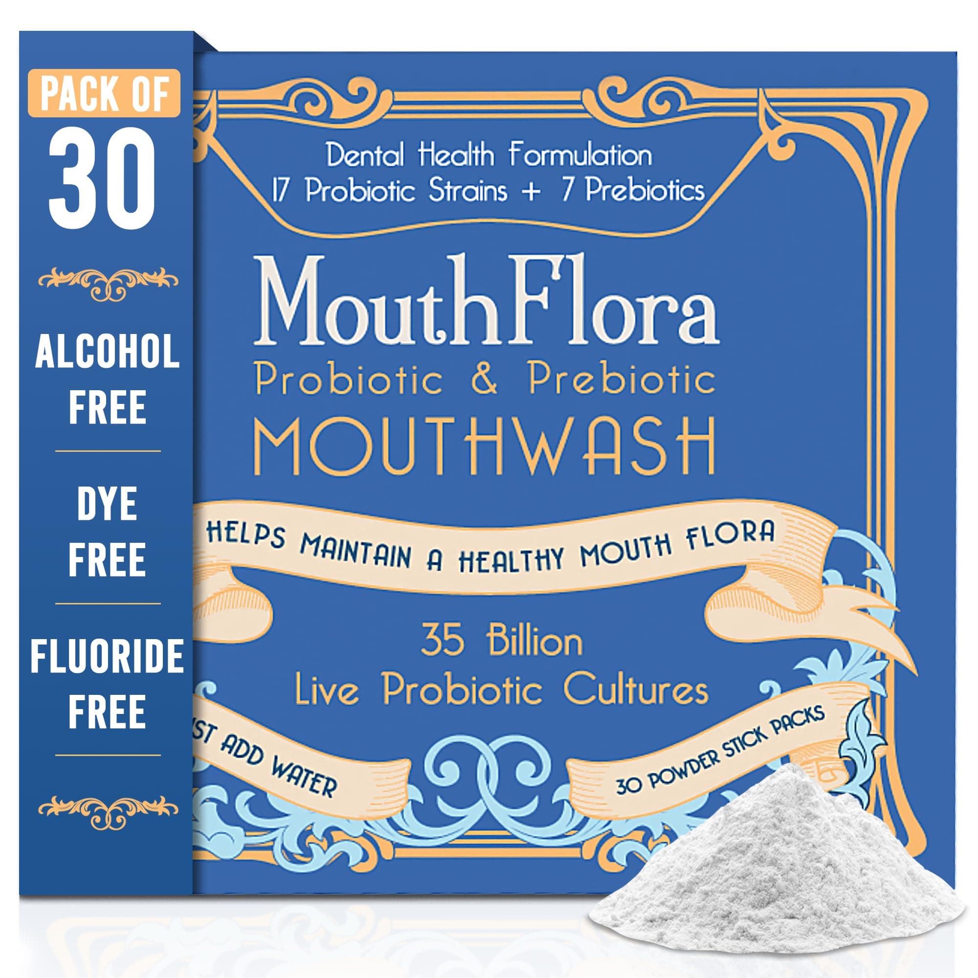 Probiotic & Prebiotic Mouthwash for Adults | Dry Mouth & Oral Thrush Relief - Image 1