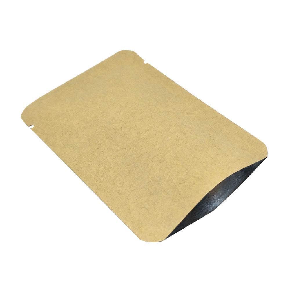 FERENLI 500 Kraft Paper Open Top Bags 3.1x4.7" (2.7x4.3" Usable) Heat Seal - Image 1