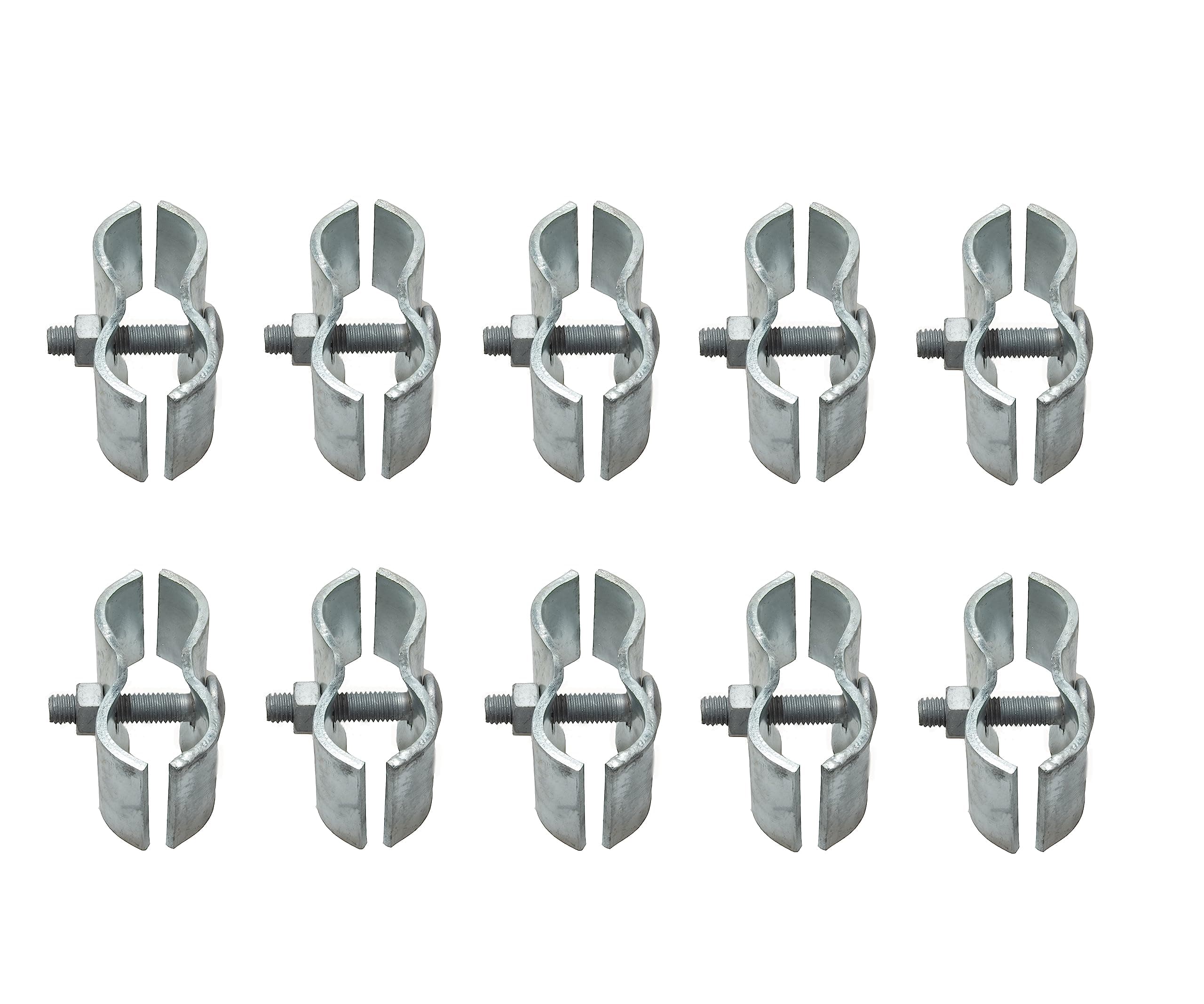 Dailydanny 10 Set 1-3/8" Chain Link Fence Panel Clamps Dog Kennel - Image 1