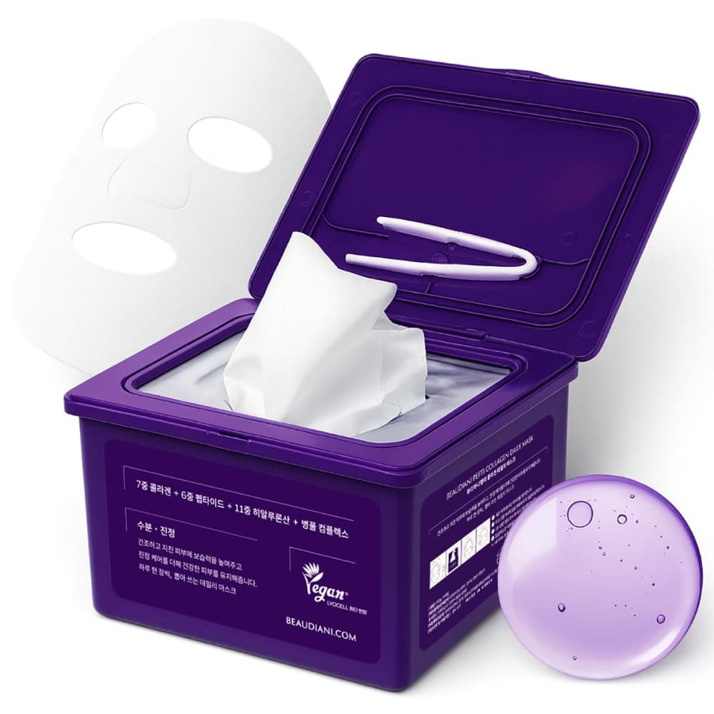 BEAUDIANI Pepti Collagen Daily Sheet Mask (31 Count) Hydrating & Firming - Image 1