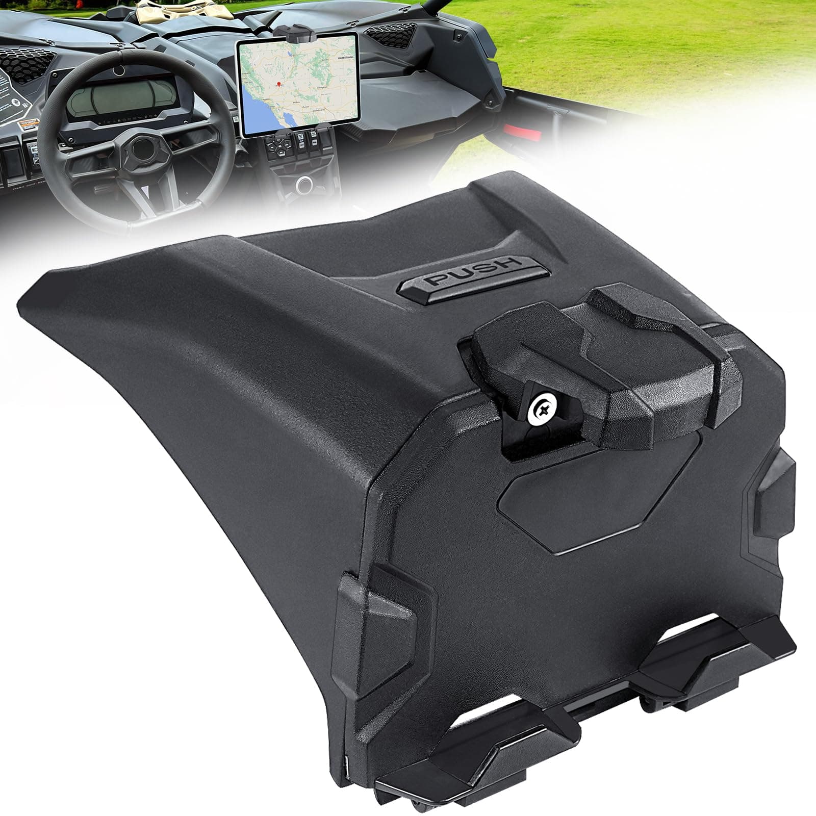 MDPROMCP Maverick X3 Tablet Holder w/ Storage Box, GPS Mount, 5.1-8" Devices - Image 1