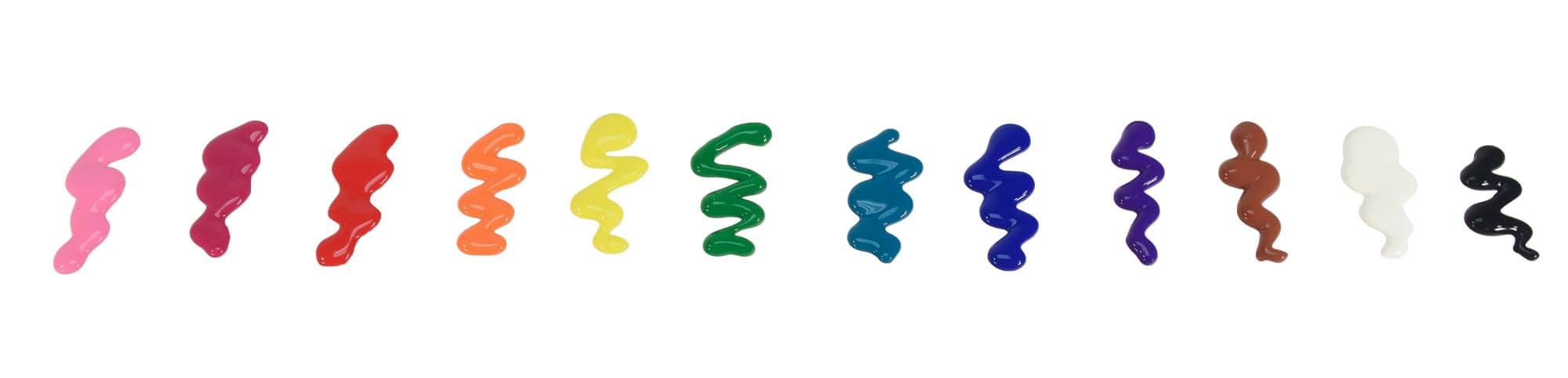 School Smart Washable Tempera Paints for School and Arts and Crafts Use, 16 Ounc - Thumbnail 2