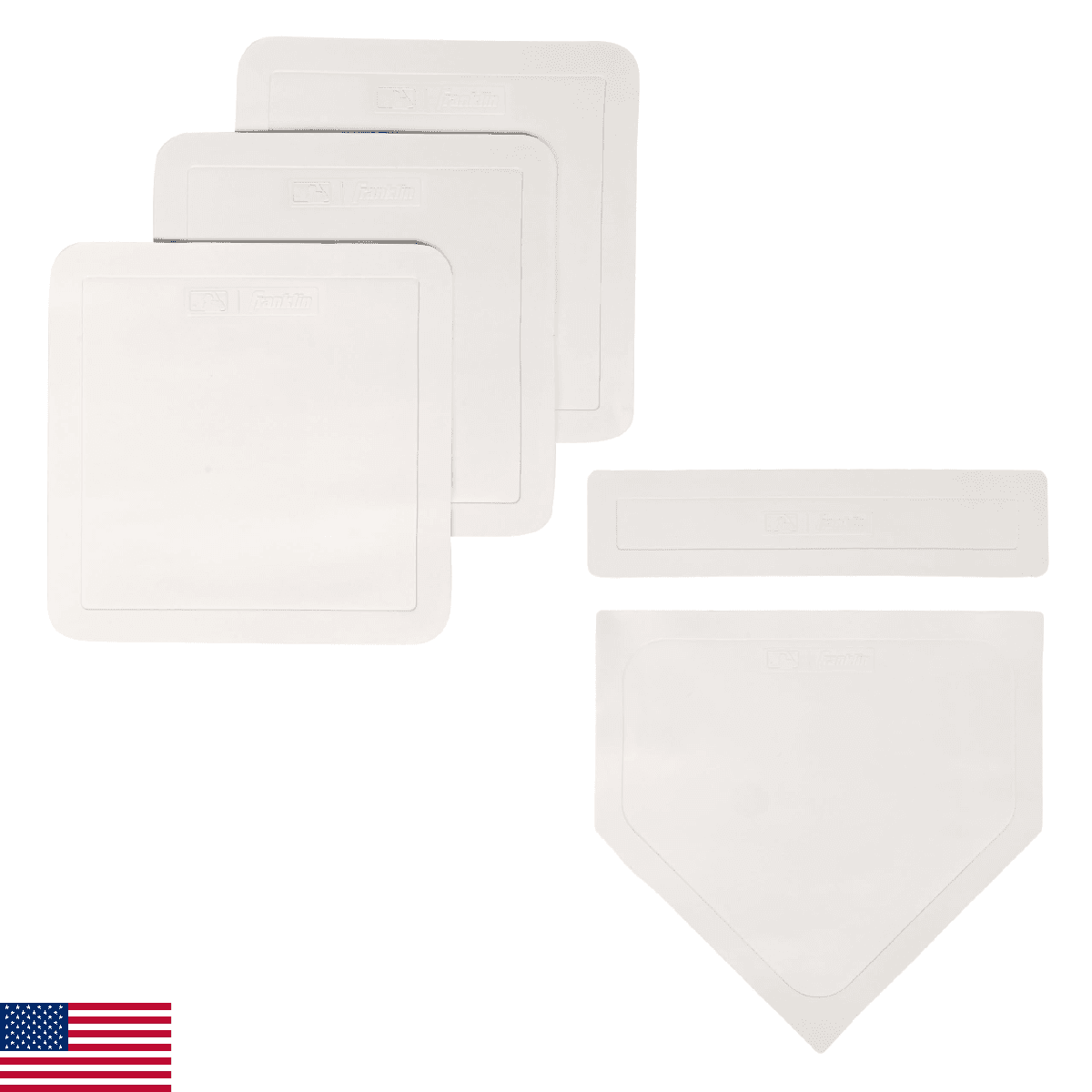 Franklin Sports MLB 5 Piece Rubber Base Set - Image 1