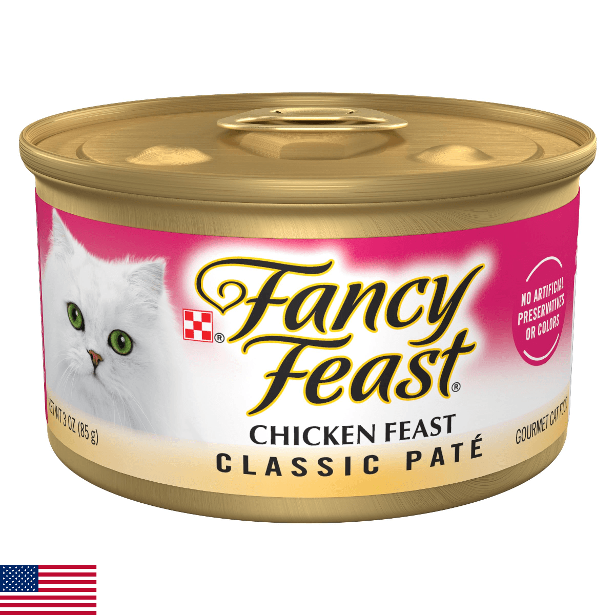 Purina Fancy Feast Chicken Feast Classic Grain Free Wet Cat Food Pate - (Pack of - Image 1