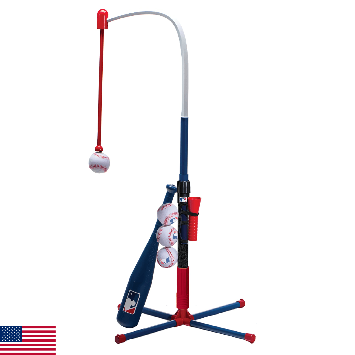 Franklin Sports Kids Baseball Tee - MLB 2-in-1 Grow-with-Me Tee Ball - Image 1