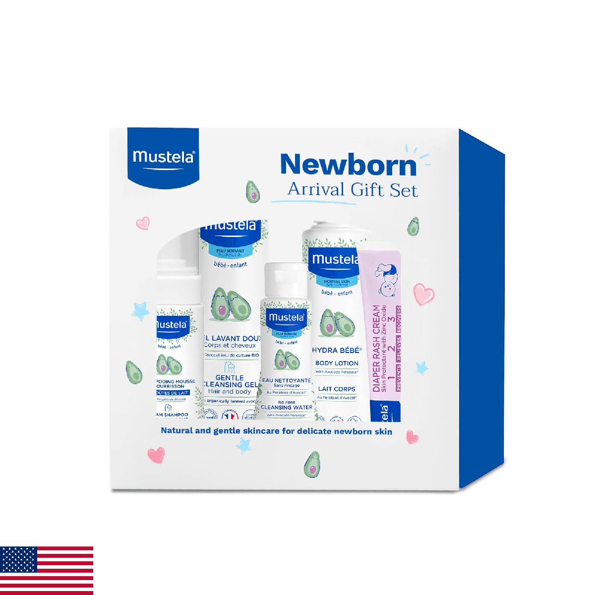 Mustela Newborn Arrival Gift Set - Baby Skincare & Bath Time Essentials - Natura - Image 1