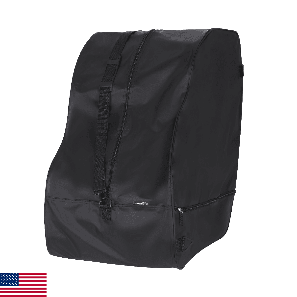 Car Seat Travel Bag & Storage Bag, Universal Fits All Evenflo Car Seats, Black - Image 1