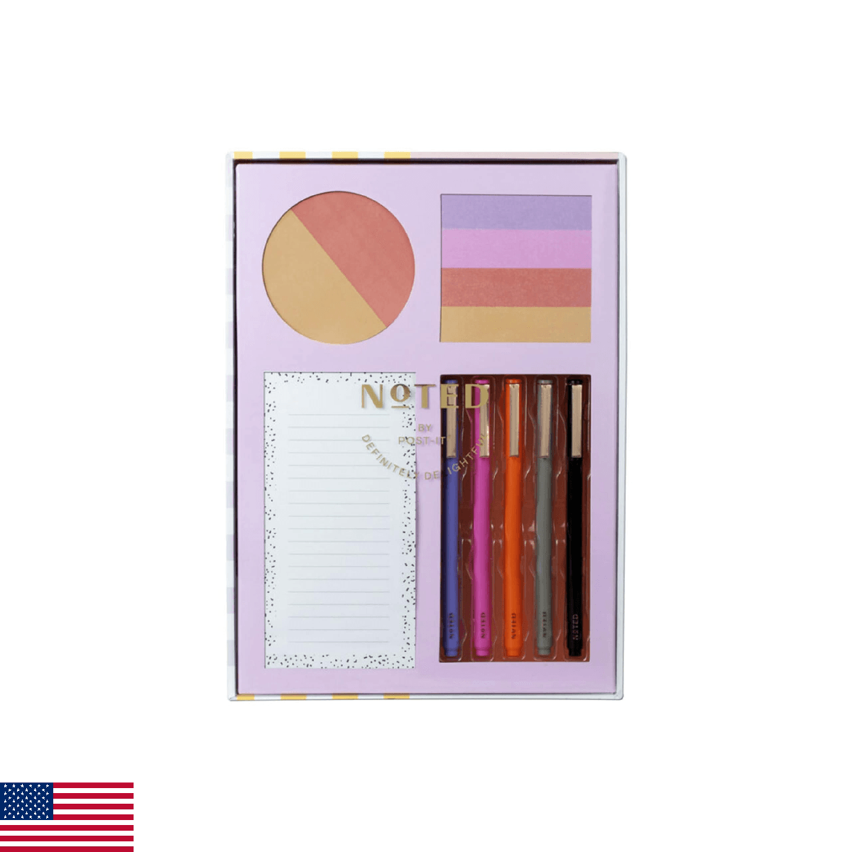 Noted by Post-it® Desk Organization Set, Warm Colors - Image 1