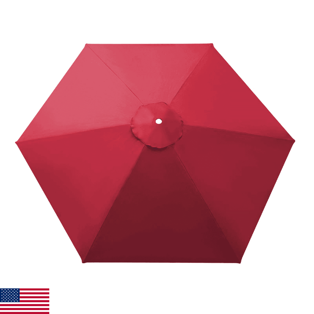 Umbrella Cover Canopy 9ft 8 Rib Patio Replacement Top Outdoor-Burgundy - Image 1