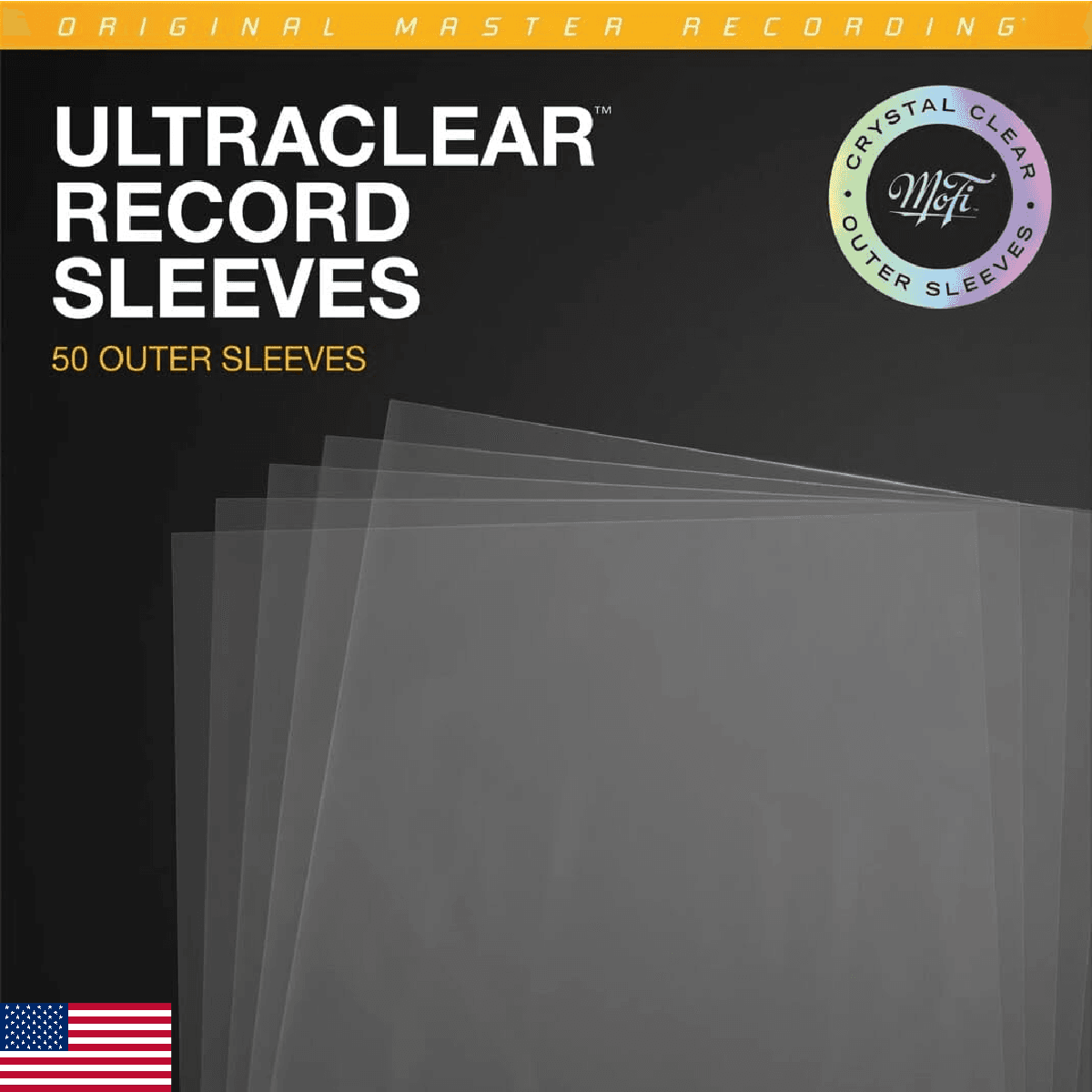Mobile Fidelity Sound Lab - UltraClear Record Outer Sleeves (50pk, Crystal Clear - Image 1