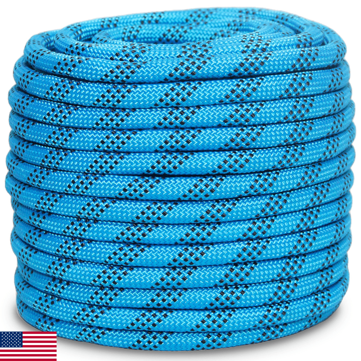 1/2 Inch 100ft Double Braided Polyester Arborist Rope, Heavy Duty Nylon Rope for - Image 1