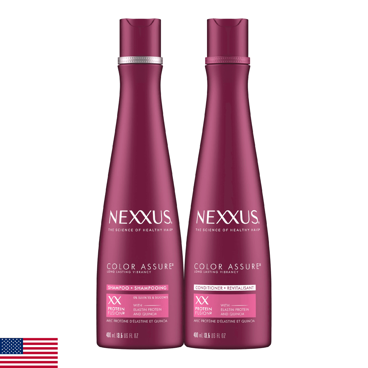 Nexxus Color Assure Shampoo Conditioner 2 Pack 13.5oz Color-Treated Hair Enhance - Image 1
